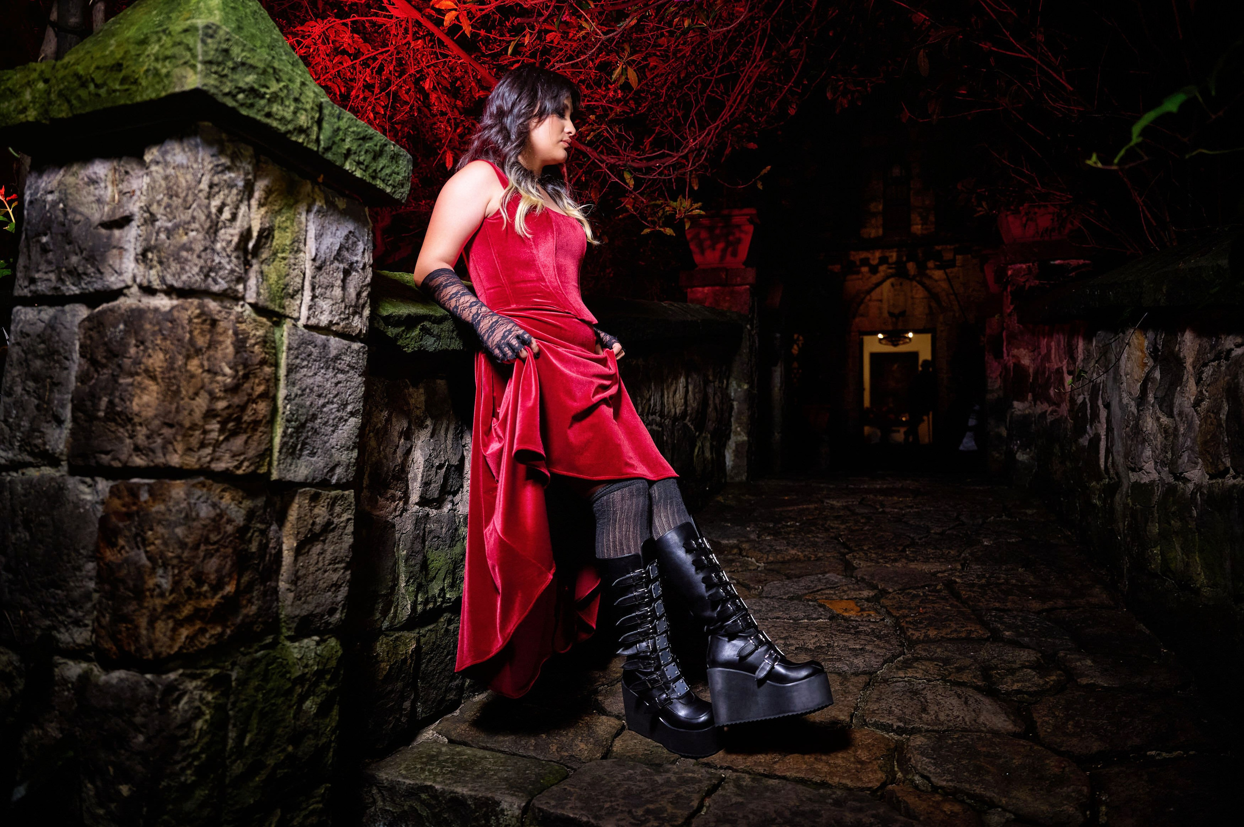 Gothic Elegance & Rock Royalty: Majo at Castillo Mono Osorio | ZZ Portraits by Hendrick
