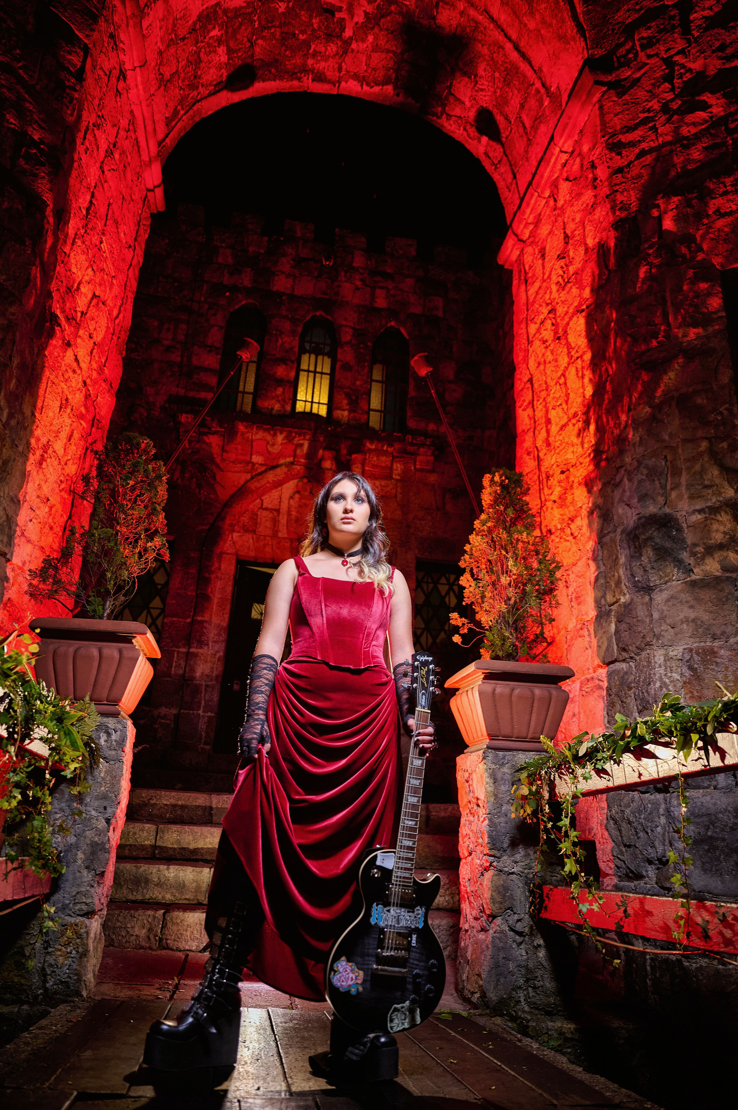 Gothic Elegance & Rock Royalty: Majo at Castillo Mono Osorio | ZZ Portraits by Hendrick