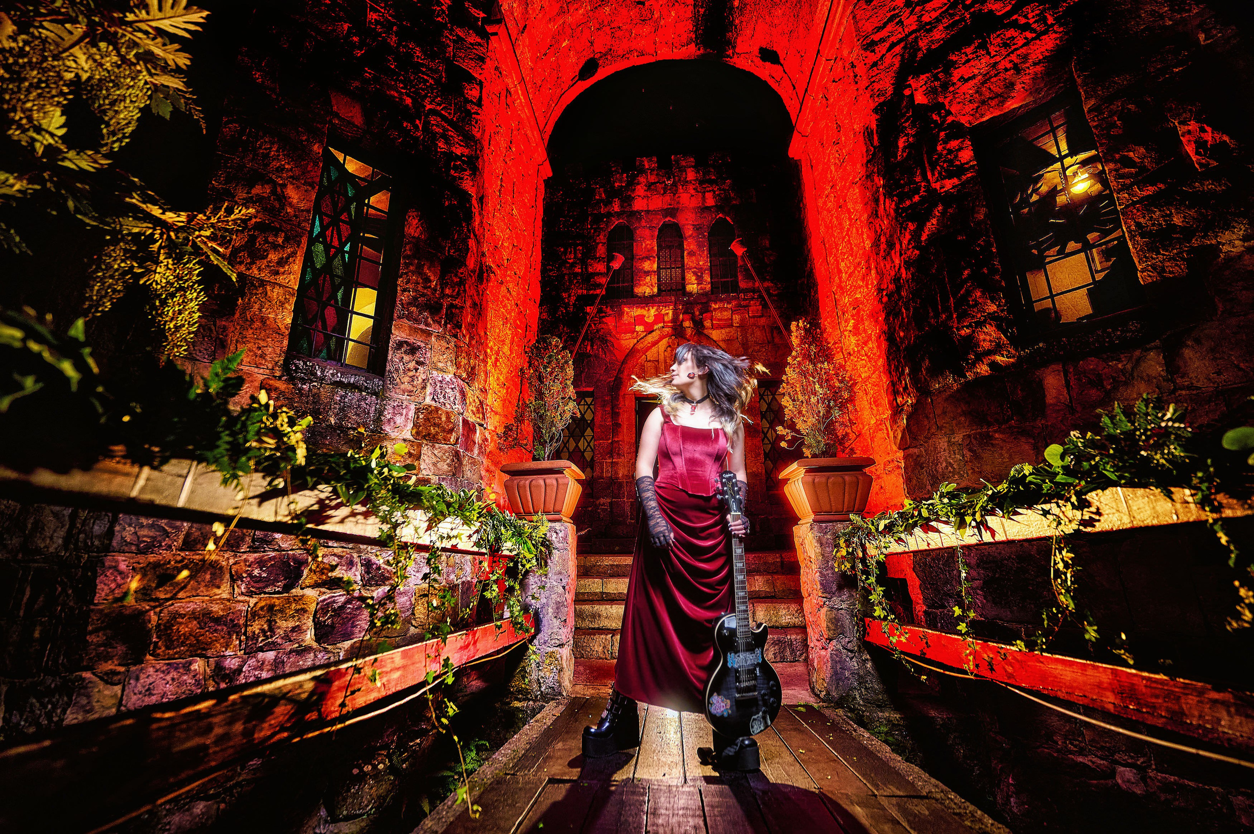 Gothic Elegance & Rock Royalty: Majo at Castillo Mono Osorio | ZZ Portraits by Hendrick