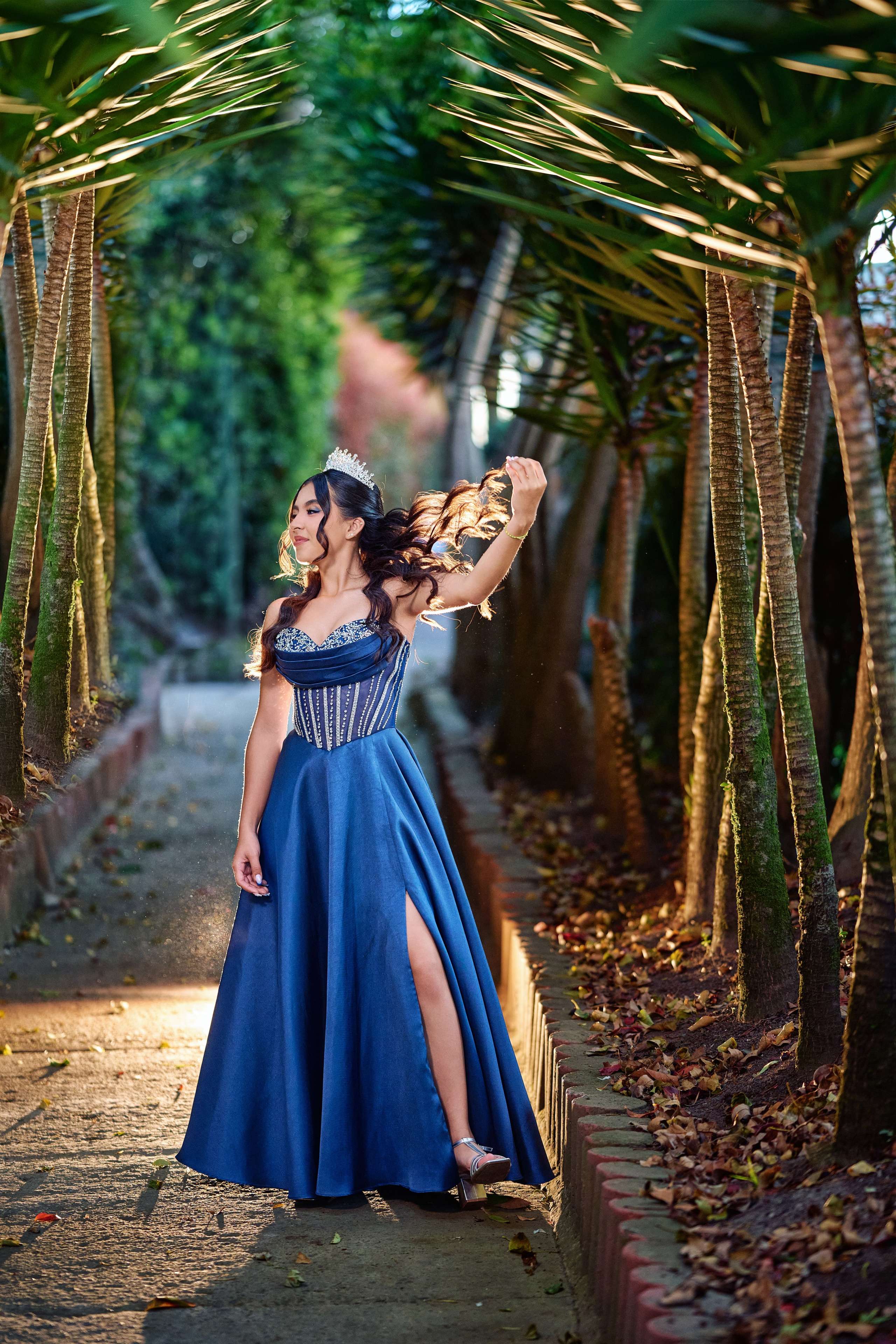Sara’s Fine Art Quinceañera Photoshoot with a Black Friesian Horse | ZZ Portraits by Hendrick