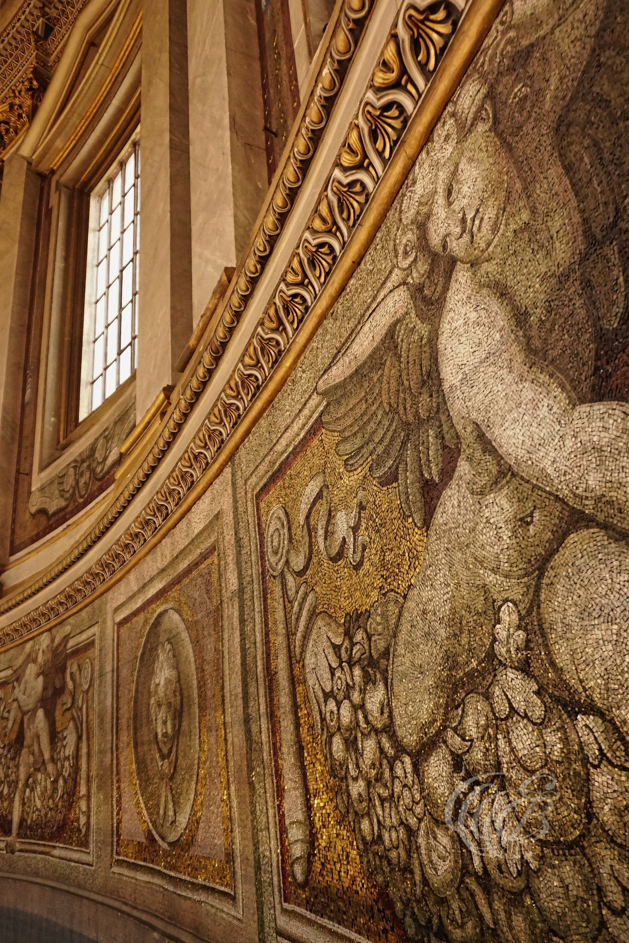 Rome, Italy – Mosaics of St. Peter’s Cupola – Eduardo Bartoli Fine Art Photography – Photograph of the mosaics inside St. Peter’s Cupola in the Vatican, historic religious artwork in Rome – Rome, Italy – Mosaics of St. Peter’s Cupola – Eduardo Bartoli Fine Art Photography.