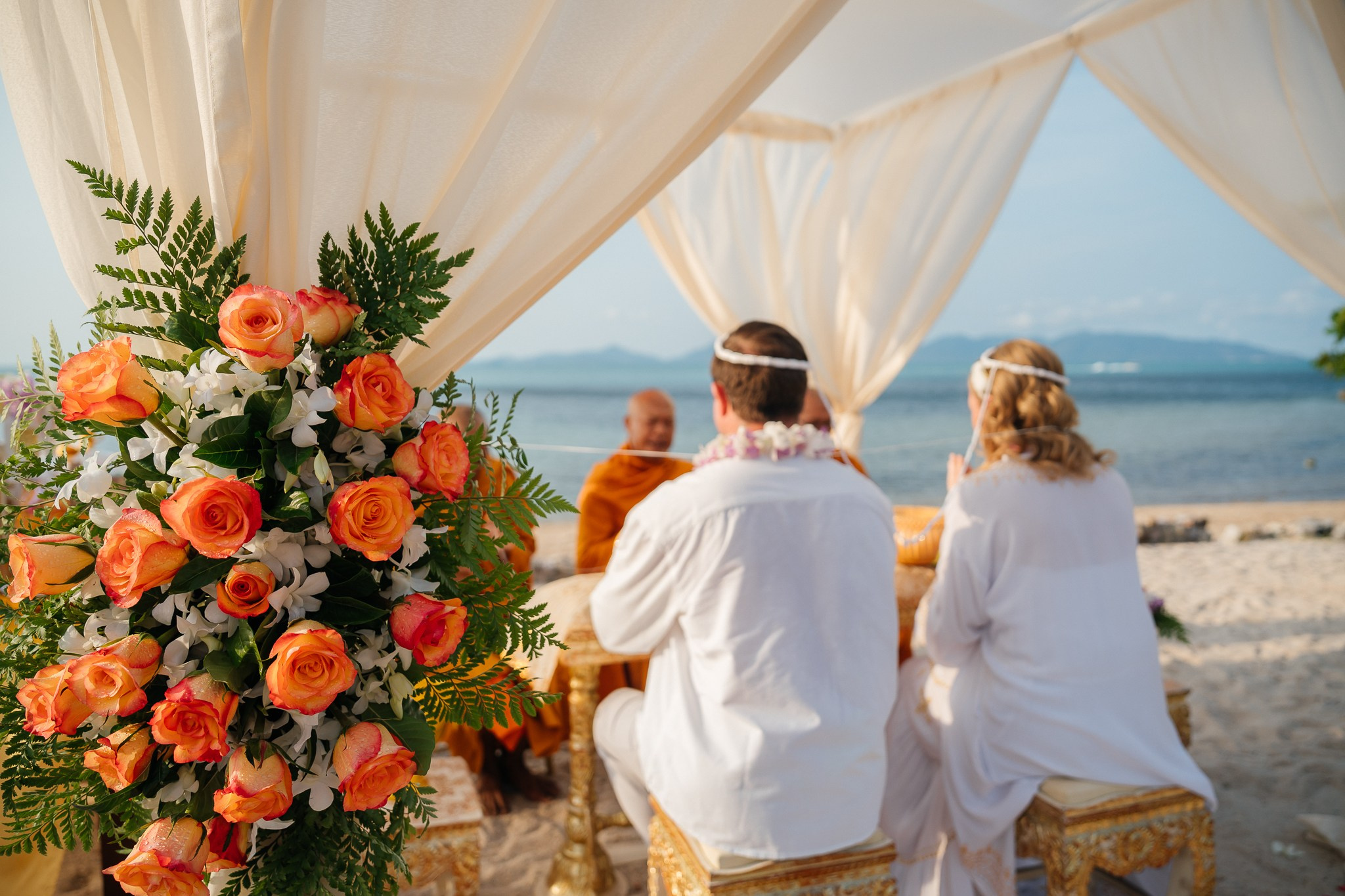 Buddhist ceremony. Hochzeitsplaner Koh Samui | Strand- & Villenhochzeiten – Magic Day
