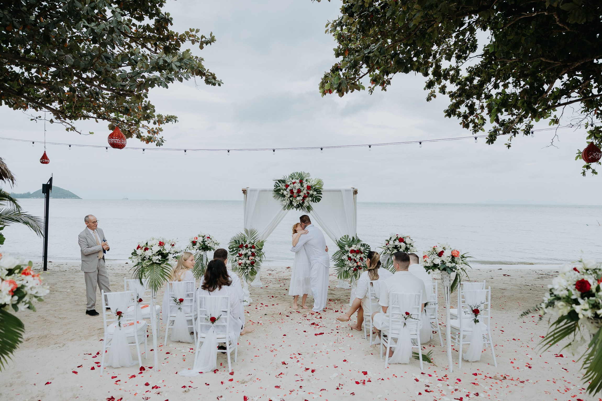 Authentic Buddhist Wedding Blessing Ceremony in Koh Samui, Thailand