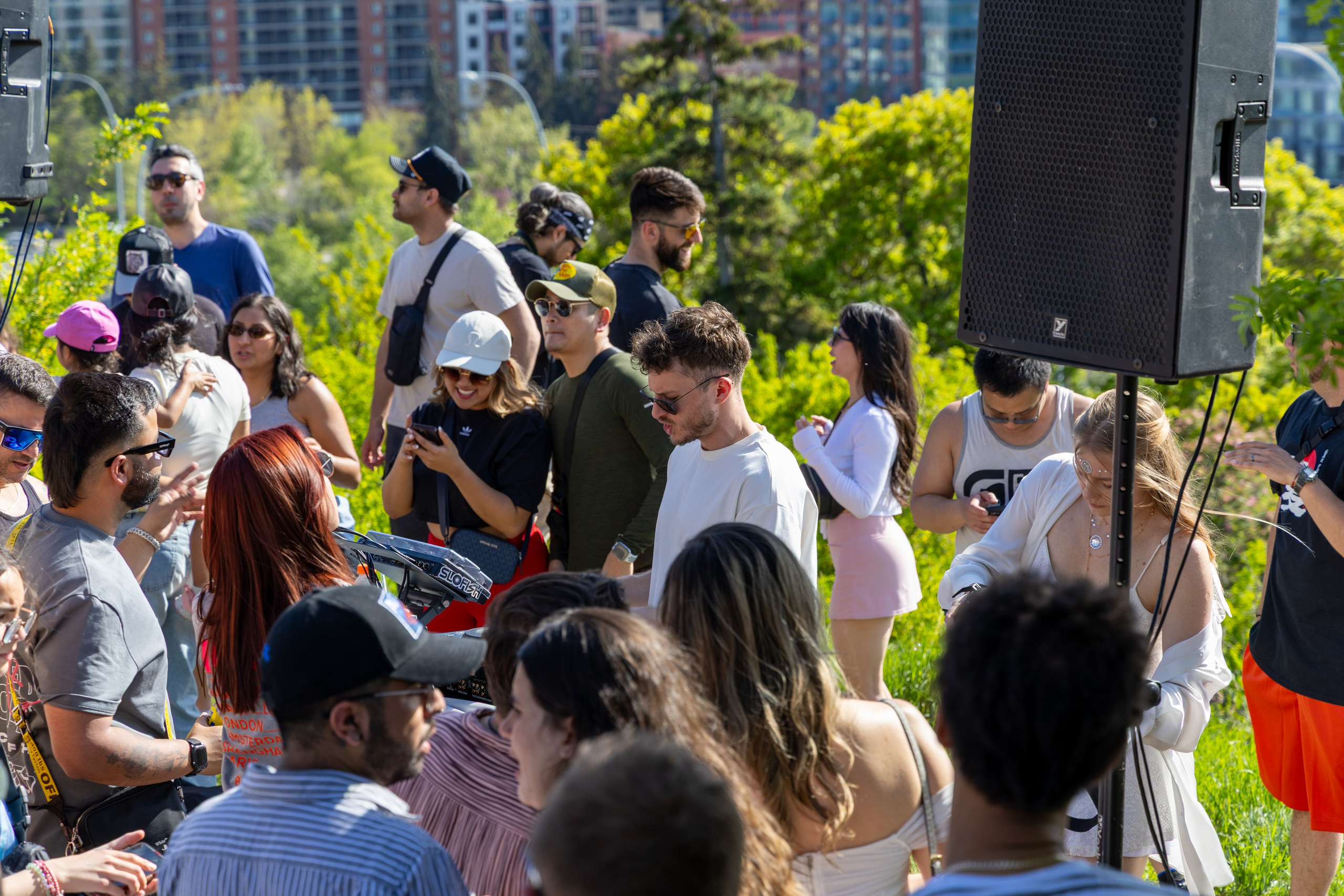 Beats in the Park — Dos Leches DJ Party at Rotary Park, Calgary. ProFly Media Inc. — Cinematic photo and video production for brands, businesses, and spaces in Calgary