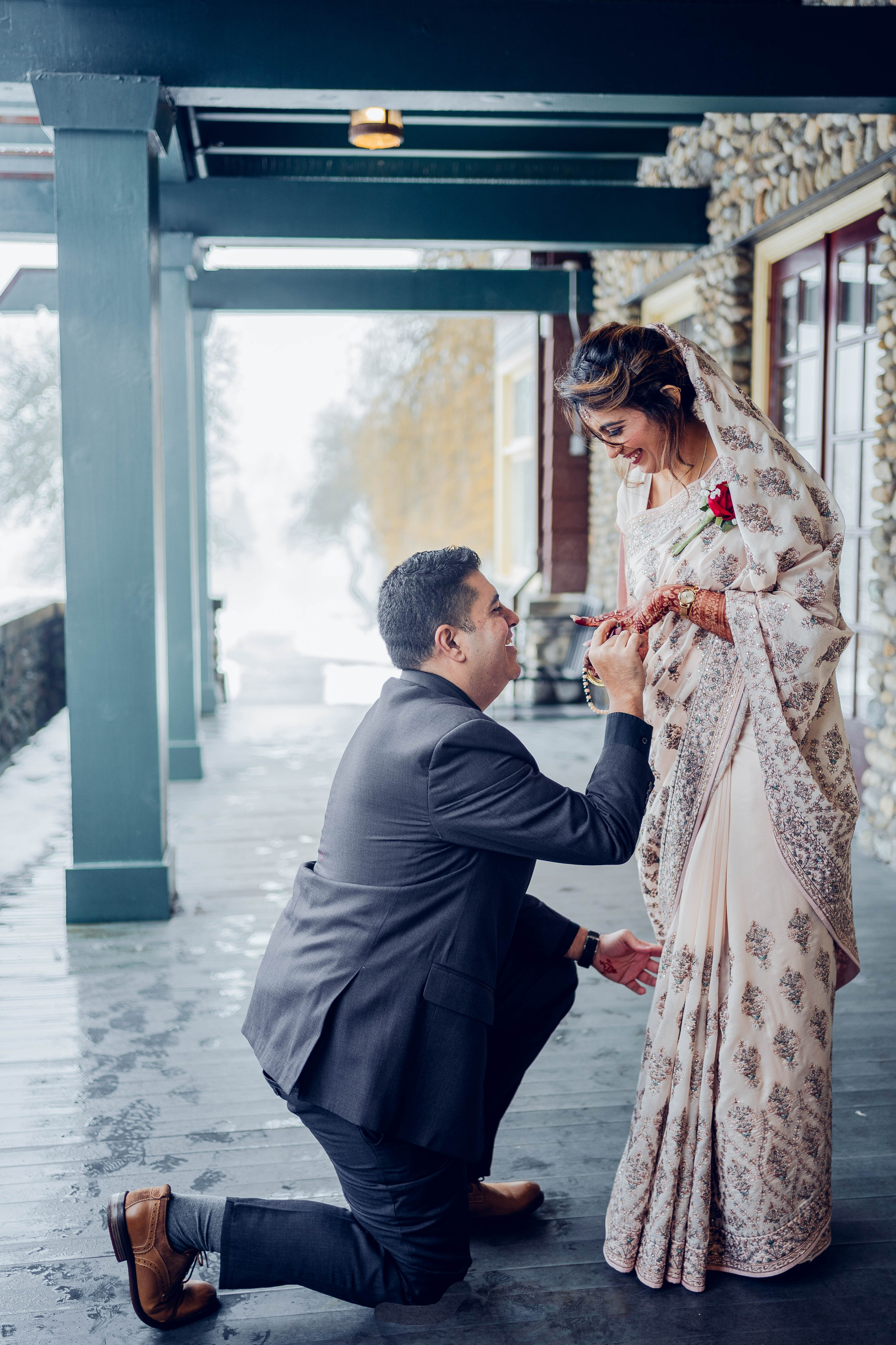 Winter wedding. Photographer Lana