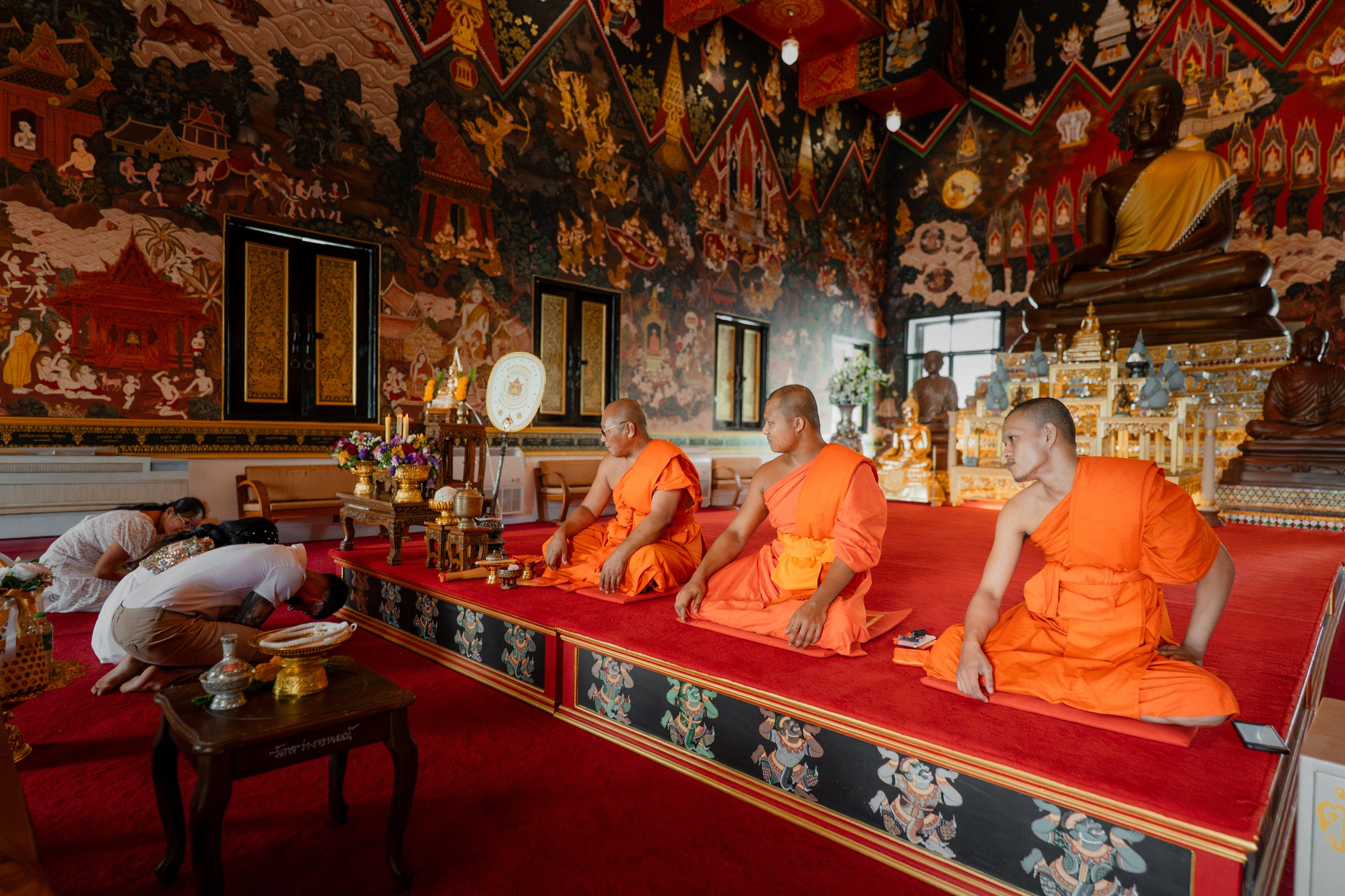 Private Buddhist Wedding Blessing Ceremony in Koh Samui