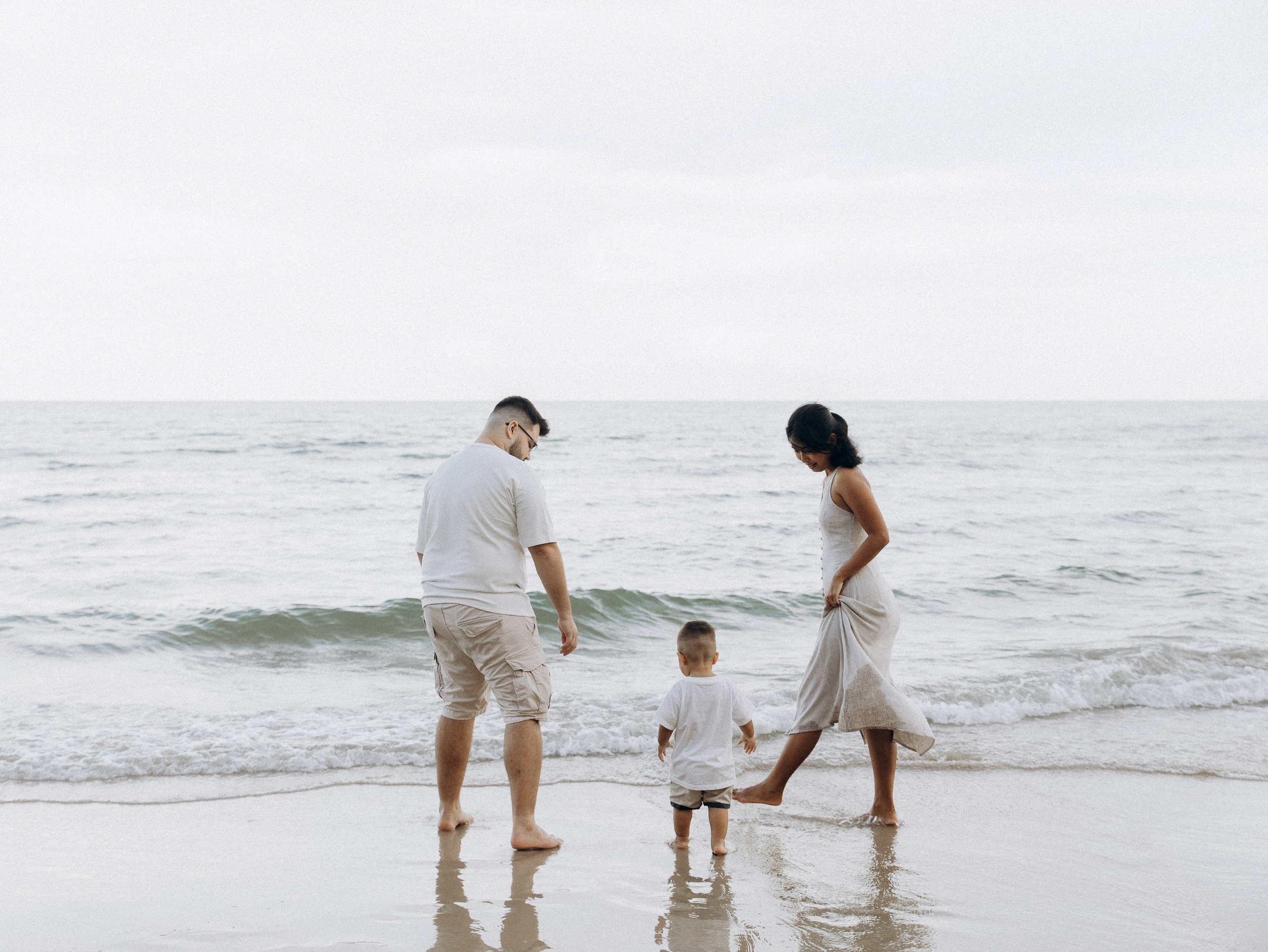 At the beach. Family and wedding photographer in Bangkok, Thailand