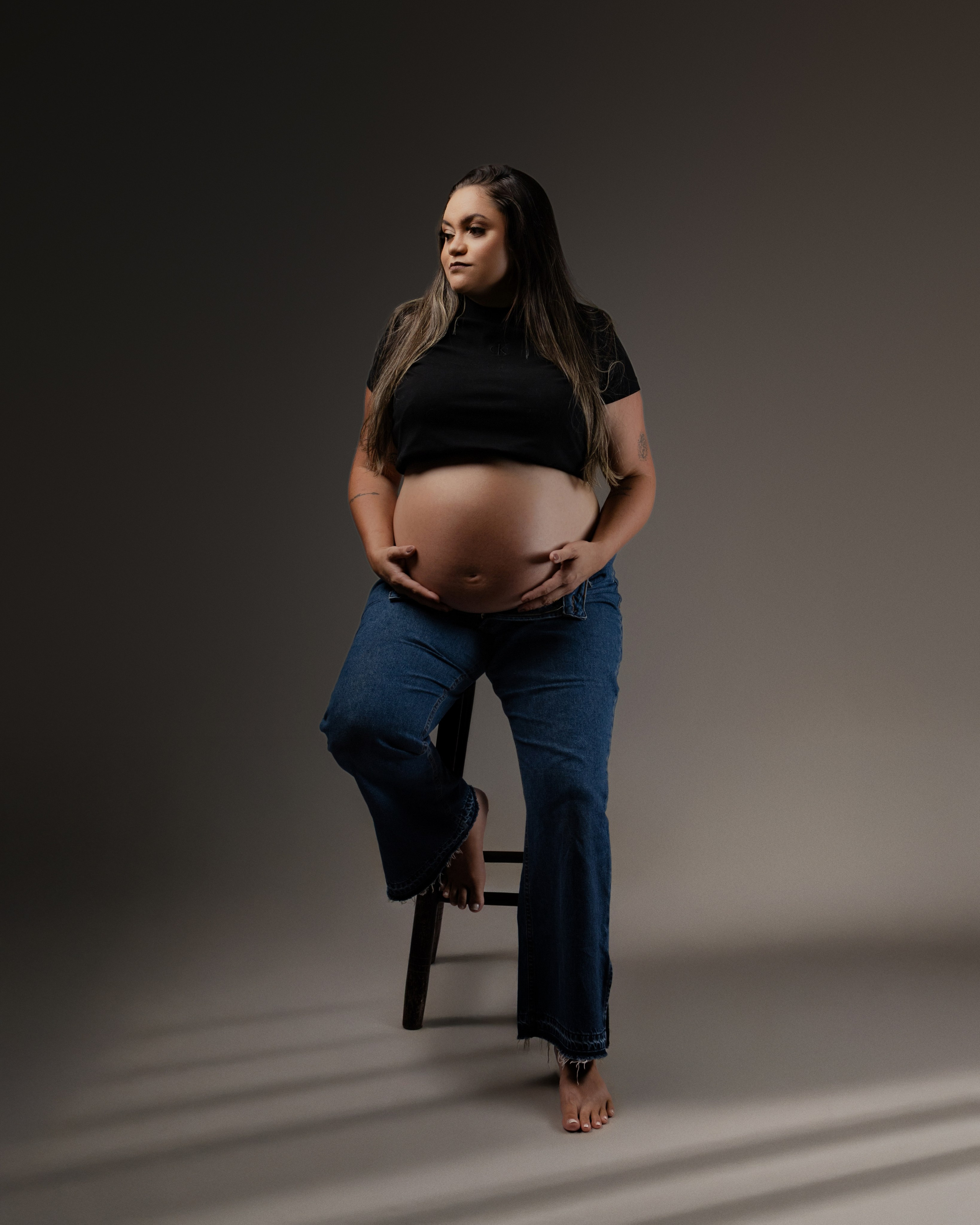 2025 | Rayani — Gestante — Estudio. Denis Damasceno | Fotografia