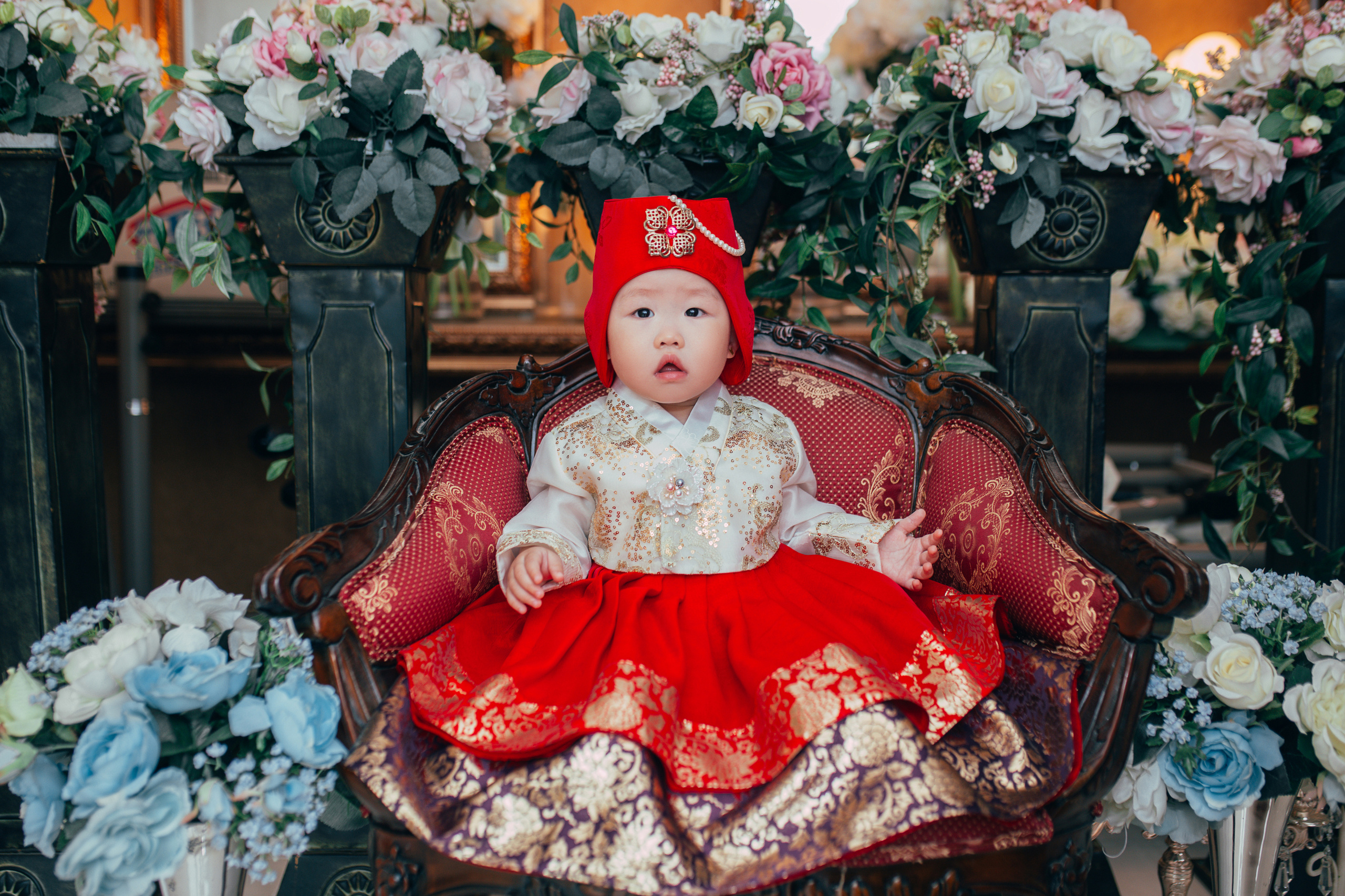 Alina — 1 year. Portrait photographer in South Korea Olga Lian
