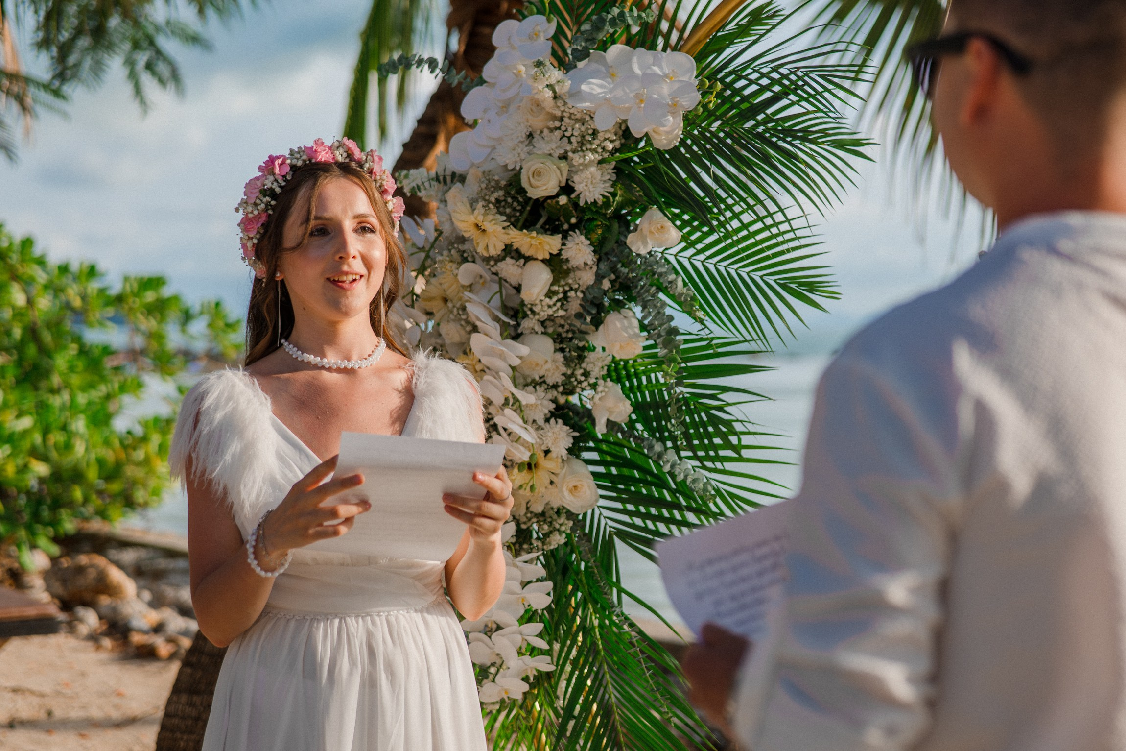 Wedding on the Beach in Koh Samui, Thailand | Tropical Destination Wedding