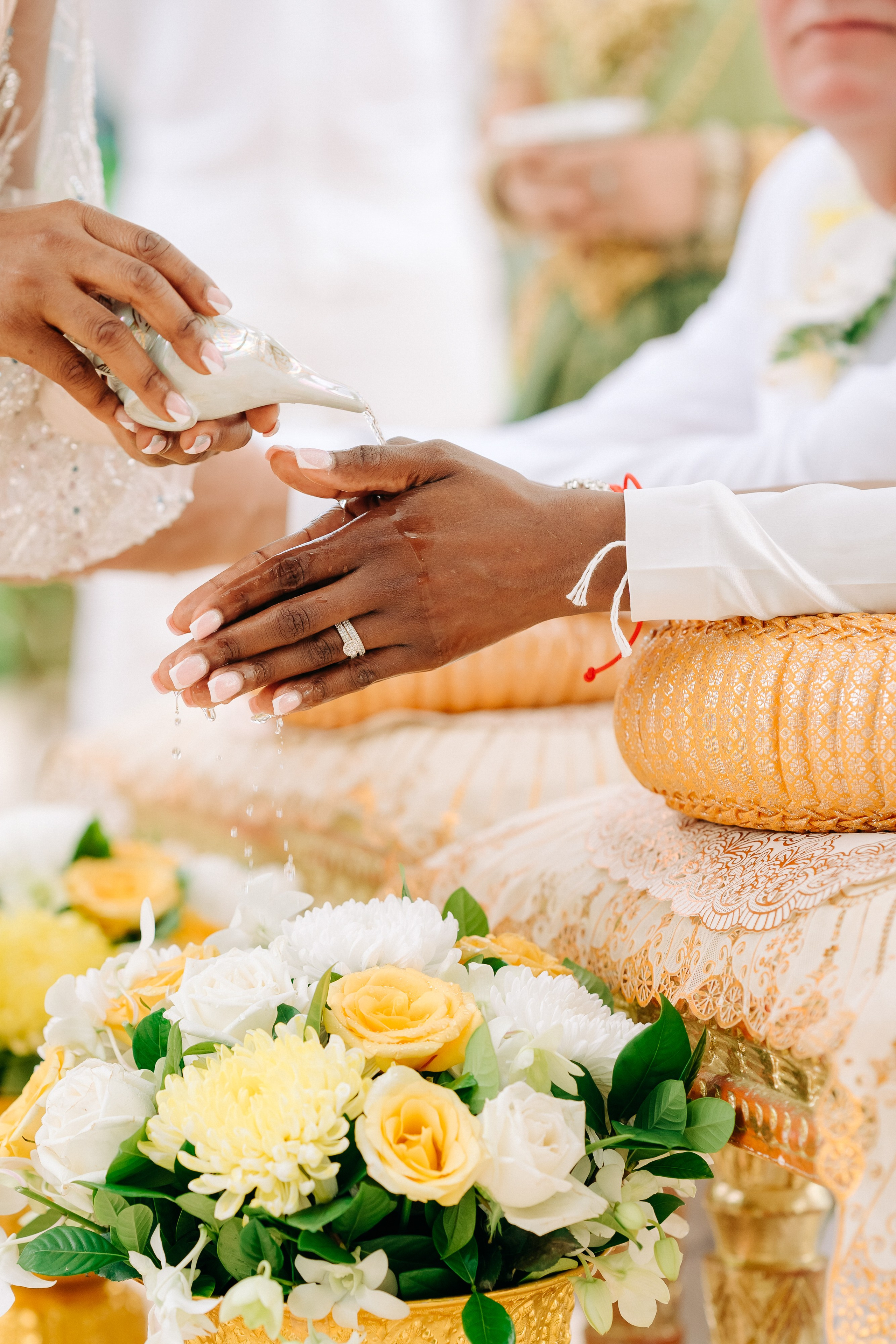 Buddhist Wedding Ceremony on the Beach in Koh Samui, Thailand