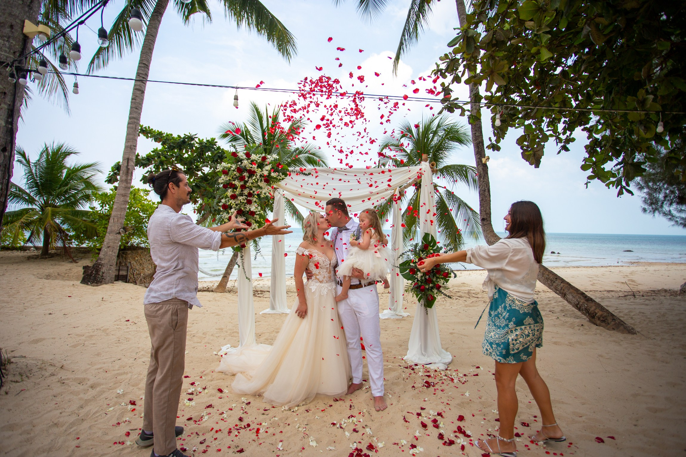 Wedding on the Beach in Koh Samui, Thailand | Tropical Destination Wedding
