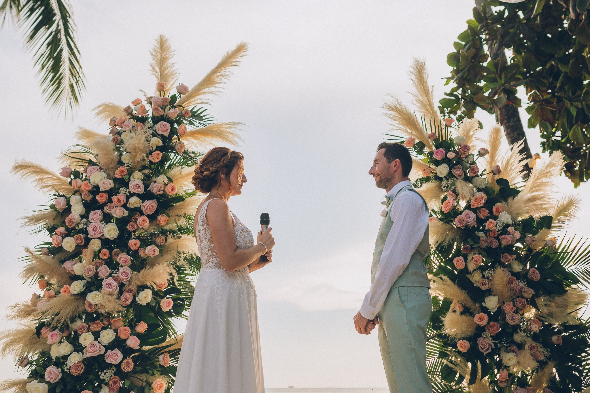 Luxury Beach Wedding Reception