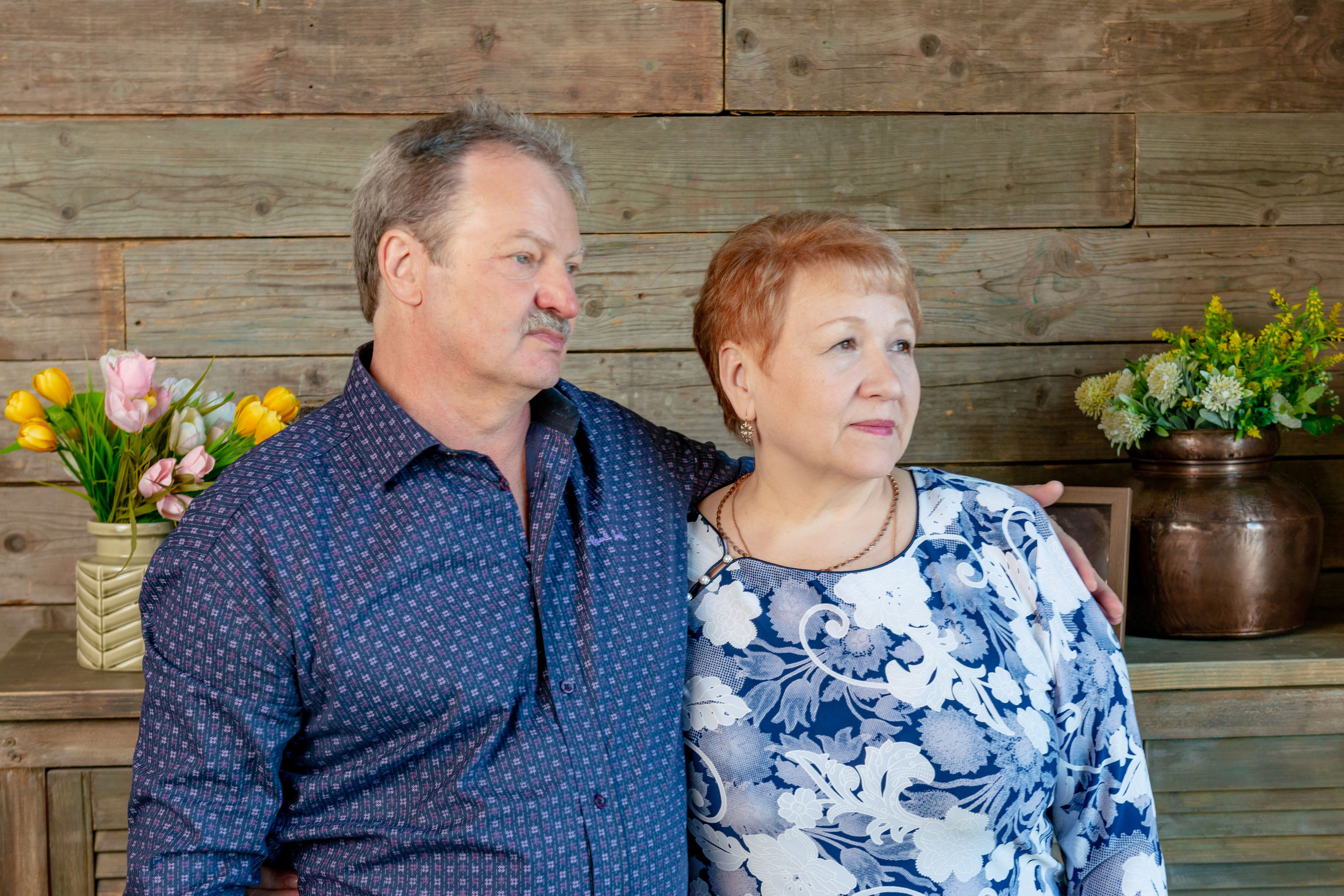 Photosession of a married couple in the studio. PHOTOGRAPHER QUINTANA ROO