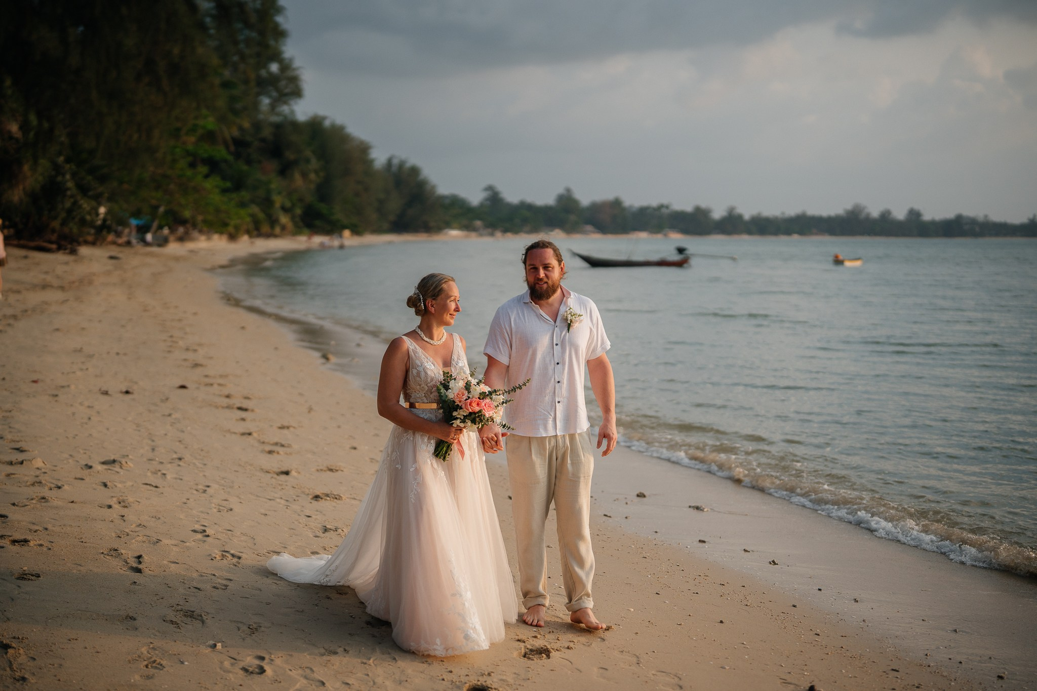 Wedding on the Beach in Koh Samui, Thailand with Friends and Family