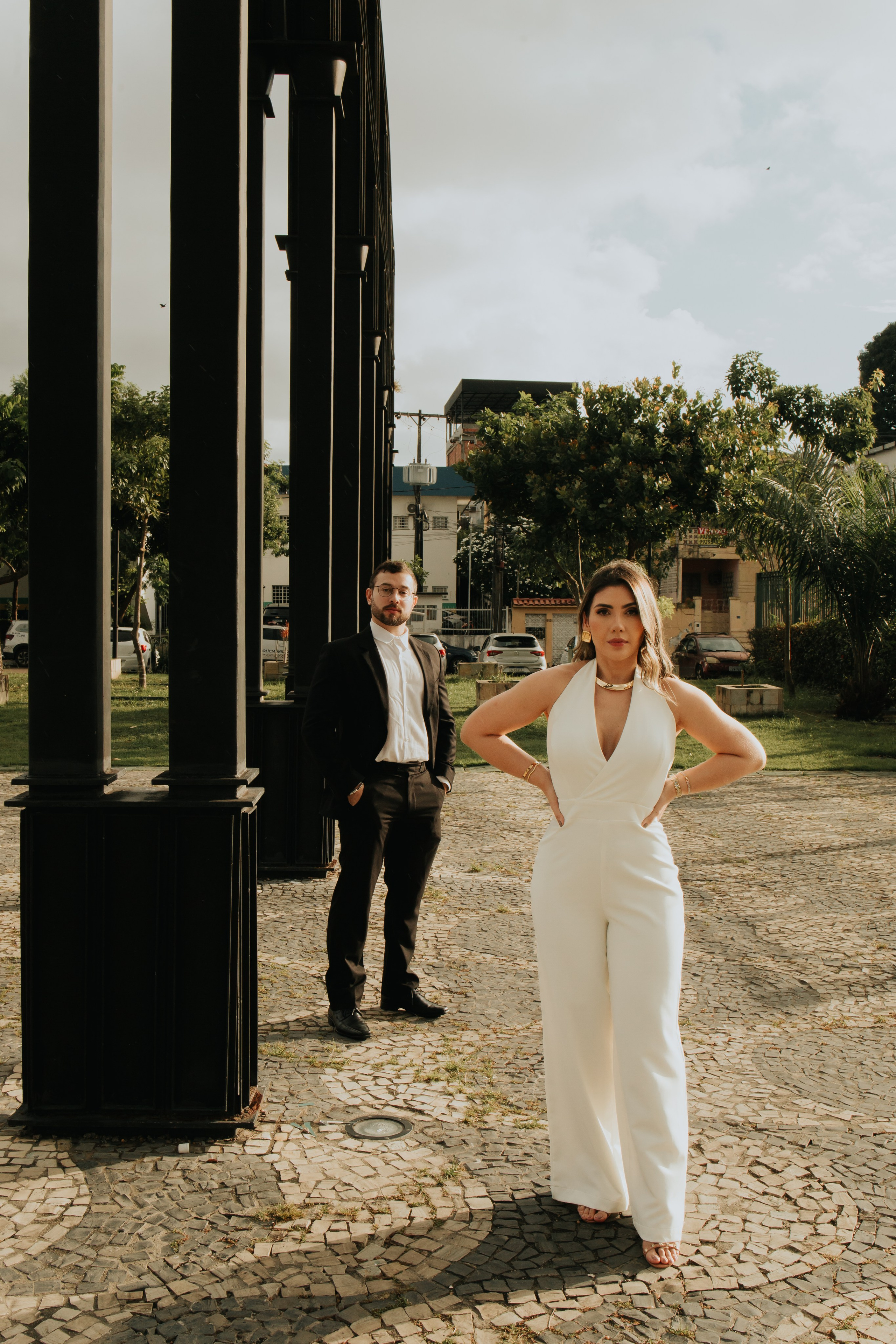 Karol e Rapha — Mirante Lúcia Almeida, Praça Jefferson Péres. Fotógrafo de Casamentos em Manaus — Leandro Santos