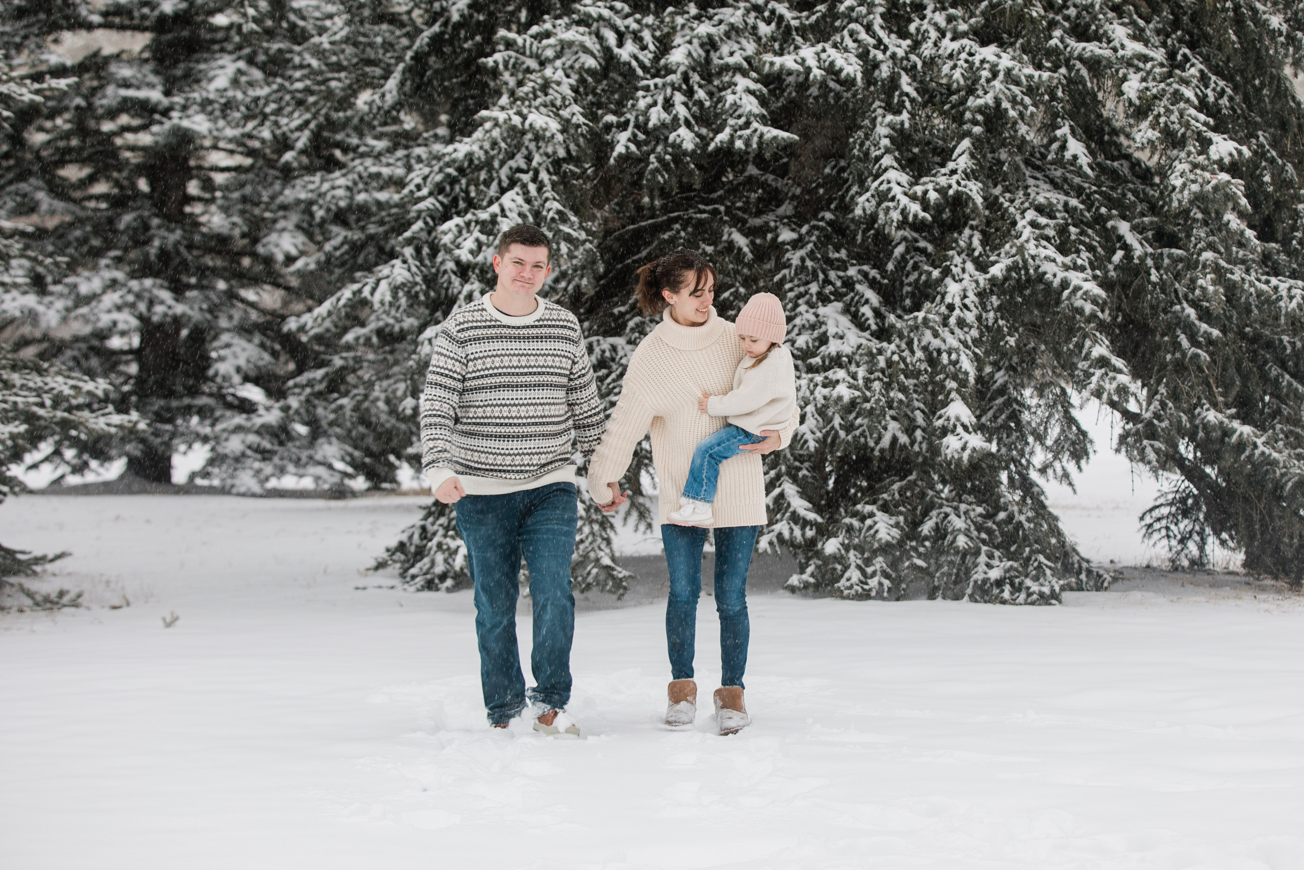 Zacher Winter Family Photos. Fotografía accesible en Calgary