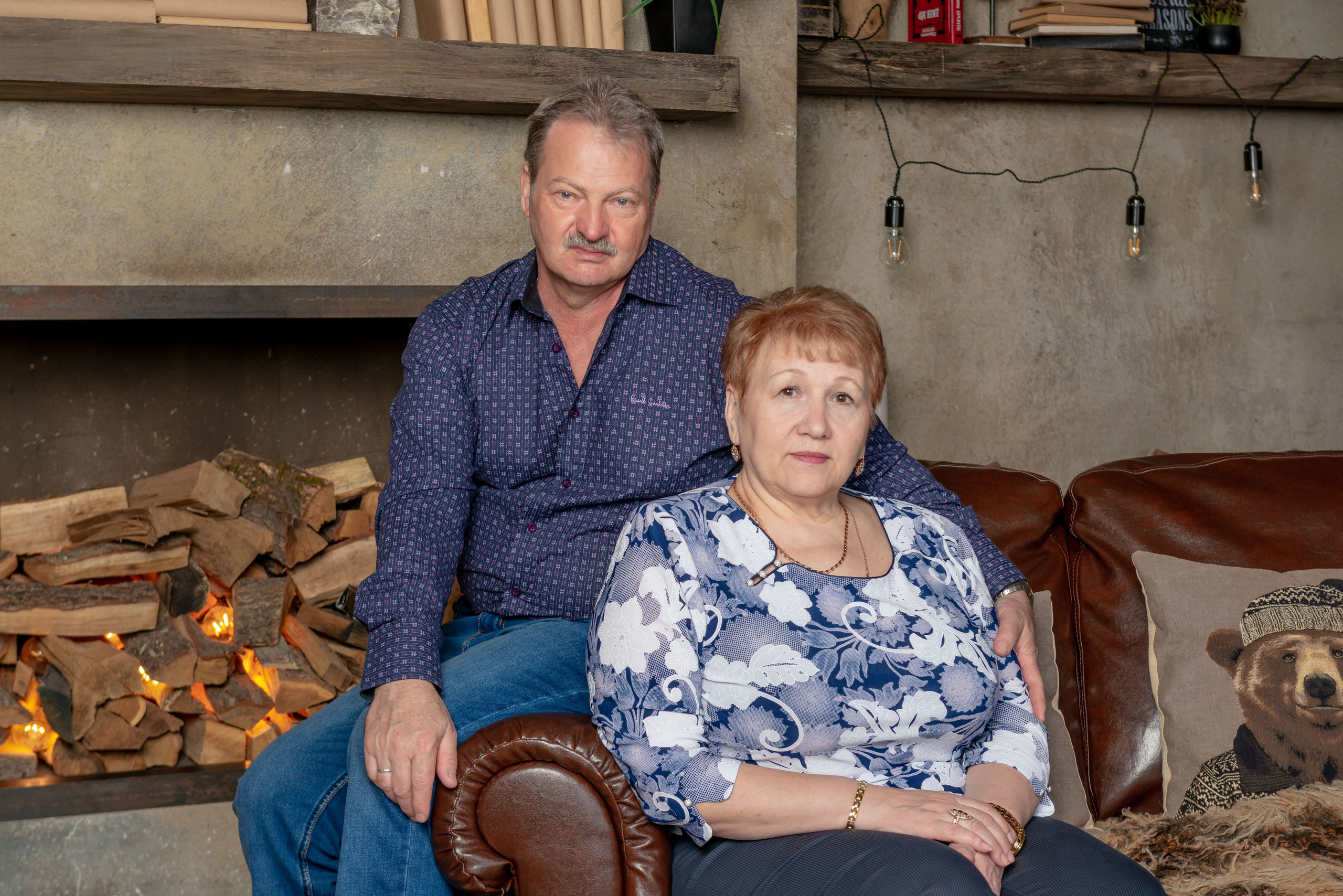 Photosession of a married couple in the studio. PHOTOGRAPHER QUINTANA ROO