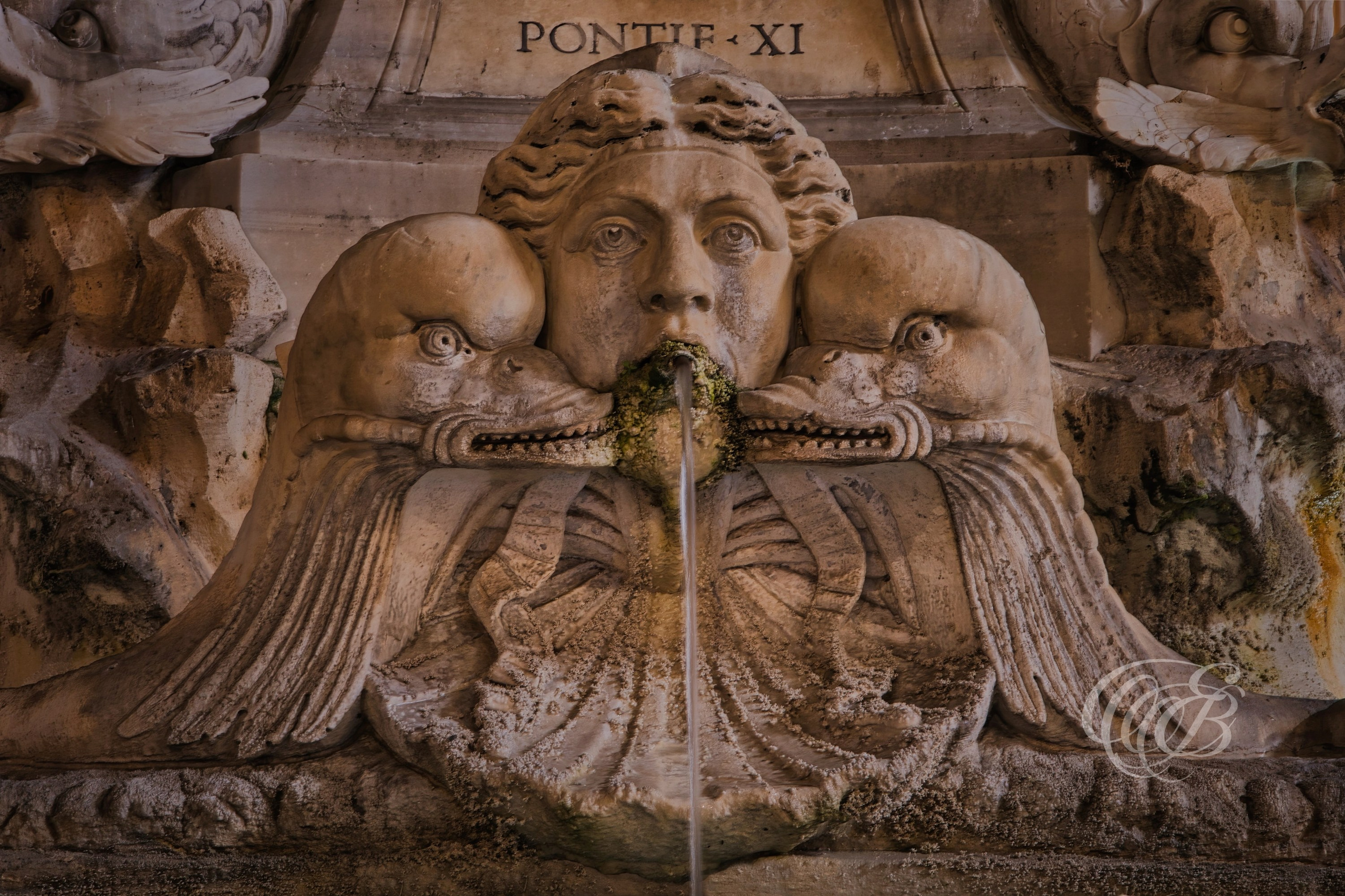 ITALY TRAVEL PHOTOGRAPHY – ITALY – ROME — Fontana del Pantheon — Historic fountain in Piazza della Rotonda in front of the Pantheon, featuring Renaissance design and Egyptian obelisk, Rome, Italy — Eduardo Bartoli Photography.