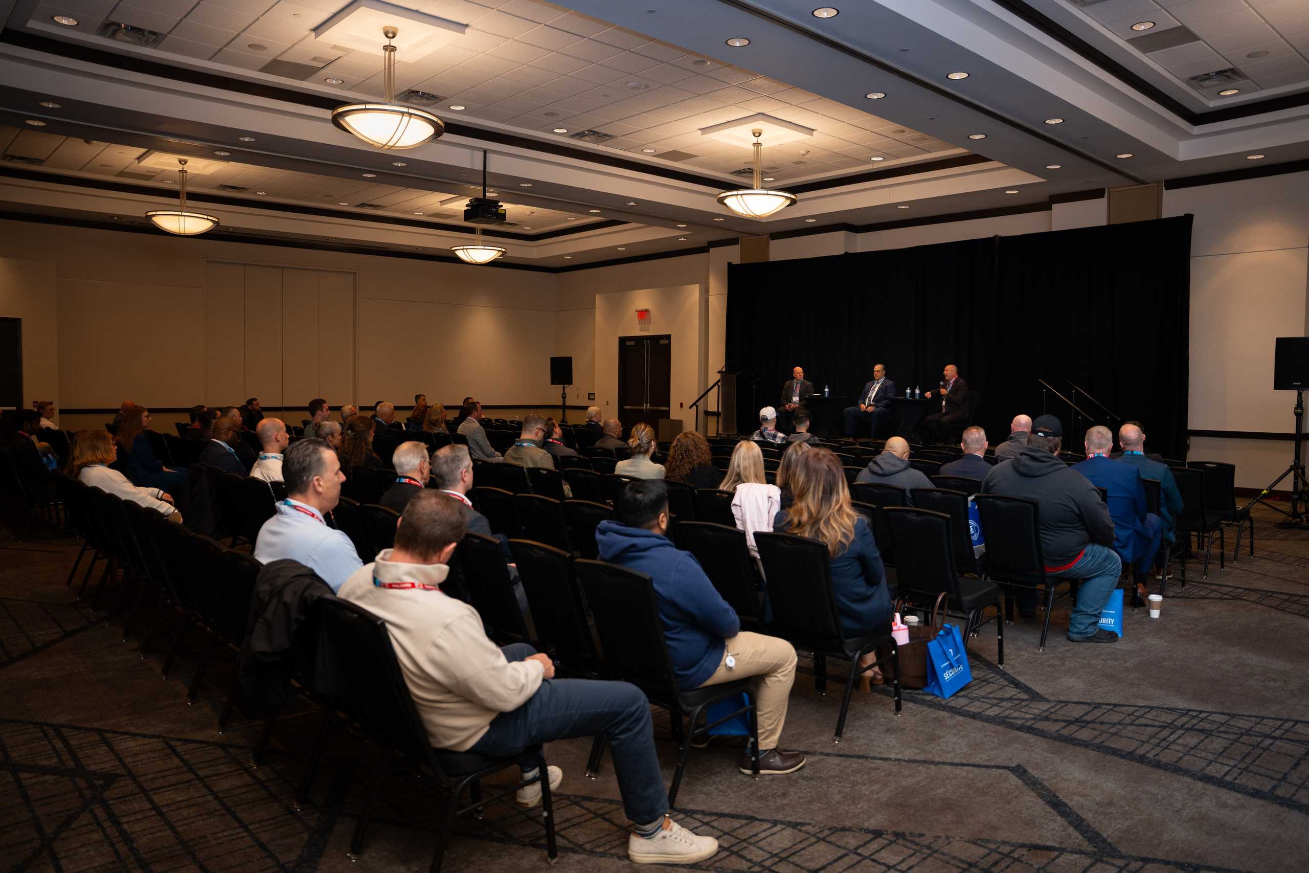 Rows of seated attendees before keynote session, Blueline Expo 2026