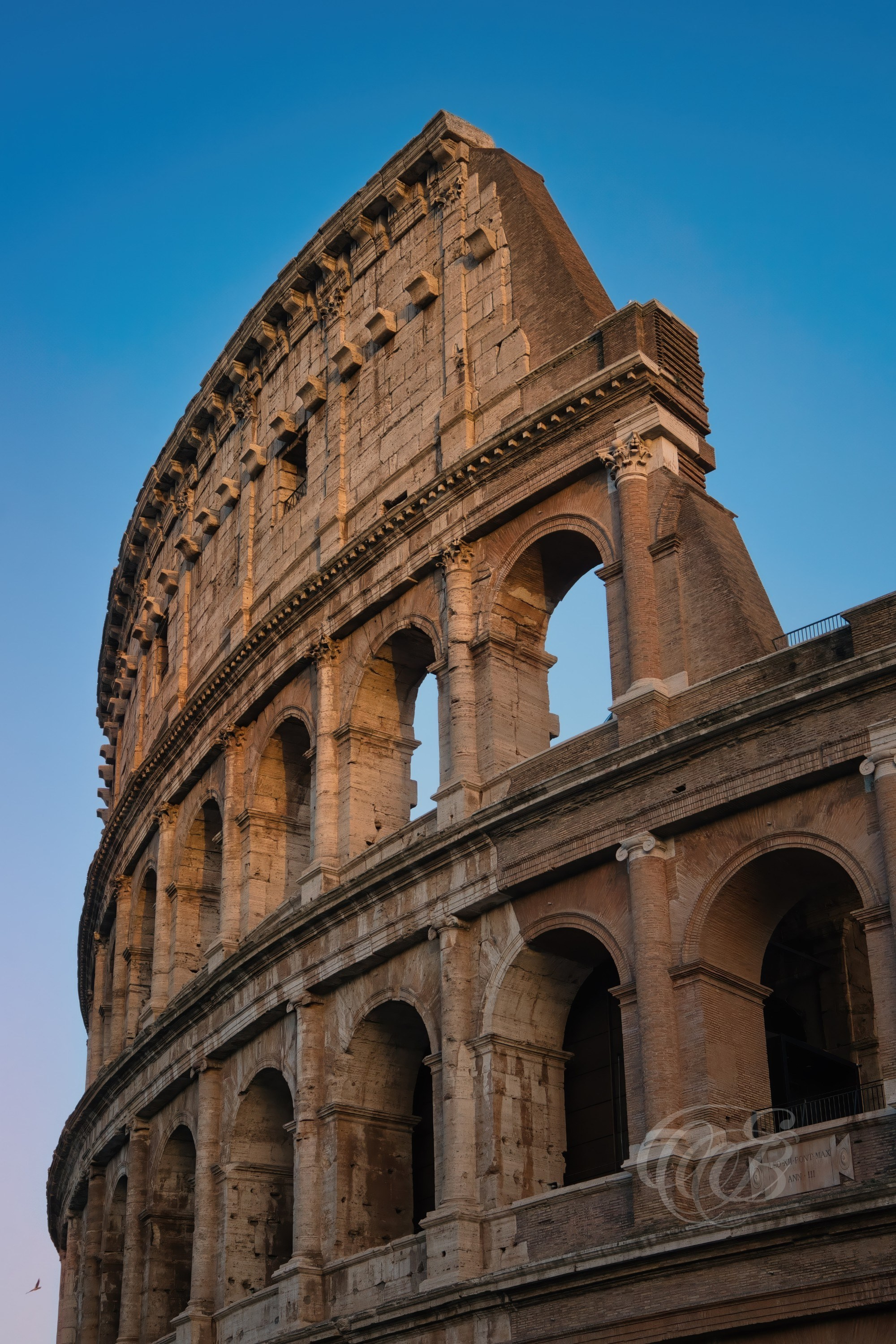 ITALY PHOTOGRAPHY — The Colosseum in the Late Afternoon — The Colosseum, the largest ancient amphitheatre ever built, standing as one of the most enduring symbols of Imperial Rome, Rome, Italy — Eduardo Bartoli Photography.