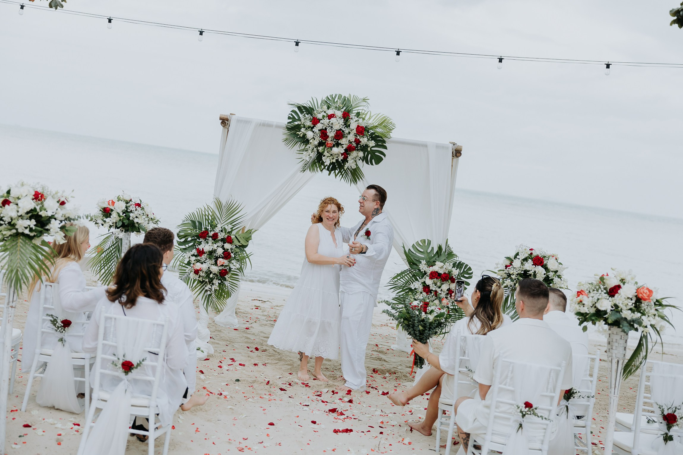 Romantic Buddhist wedding ceremony for two in Koh Samui, Thailand
