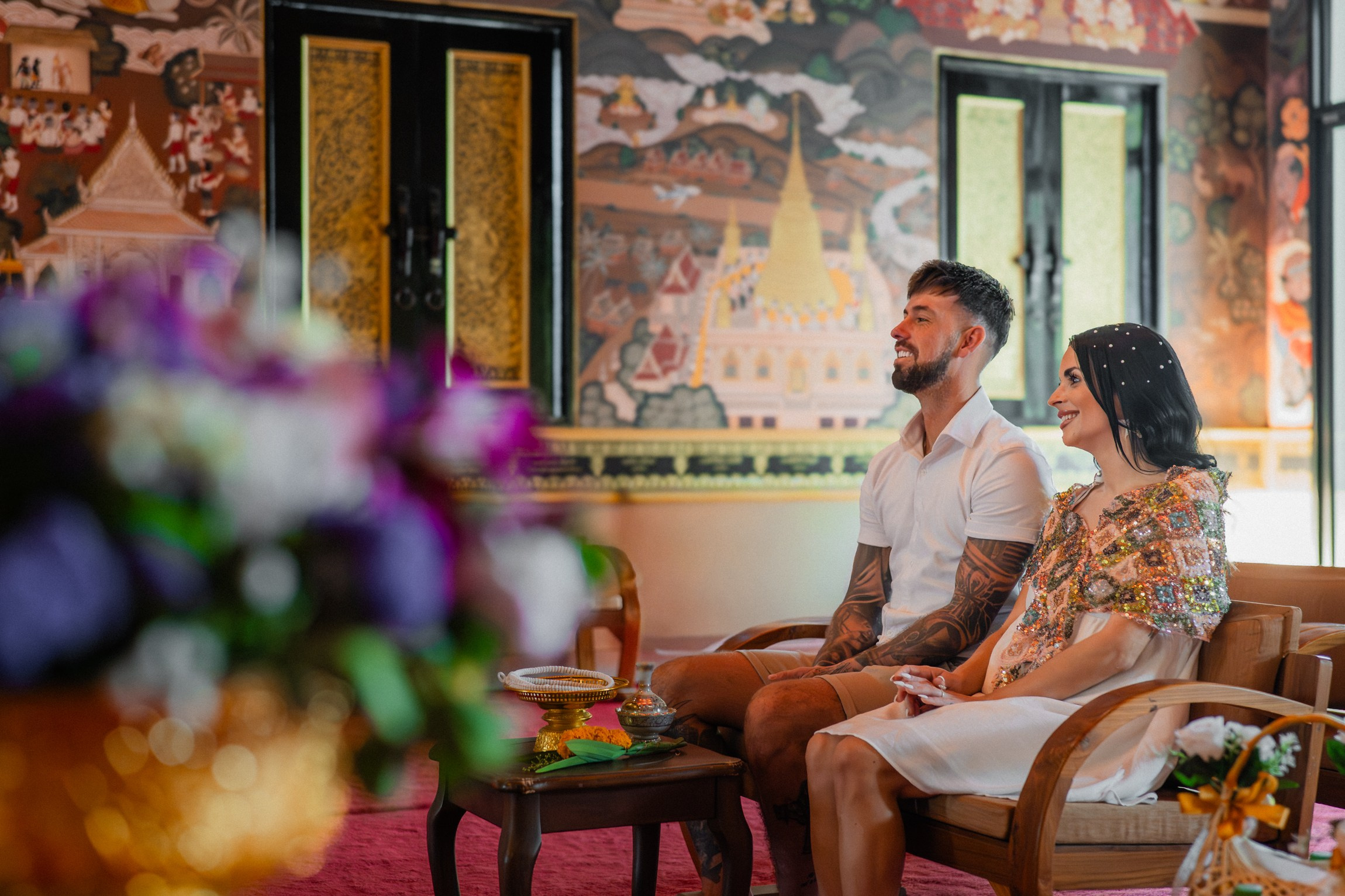 Private Buddhist Wedding Blessing Ceremony in Koh Samui