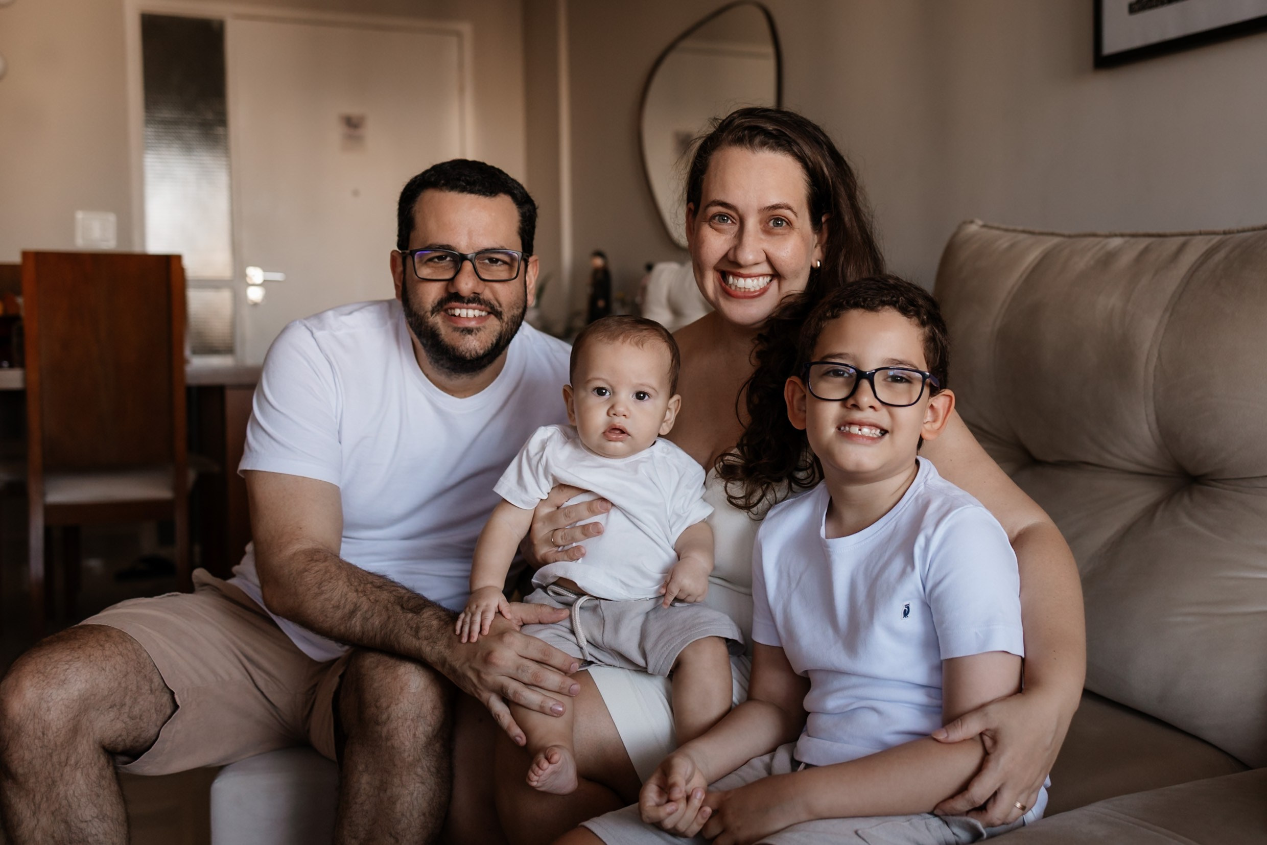 Ensaio Família em Casa | Caetano com 6 meses | Recife