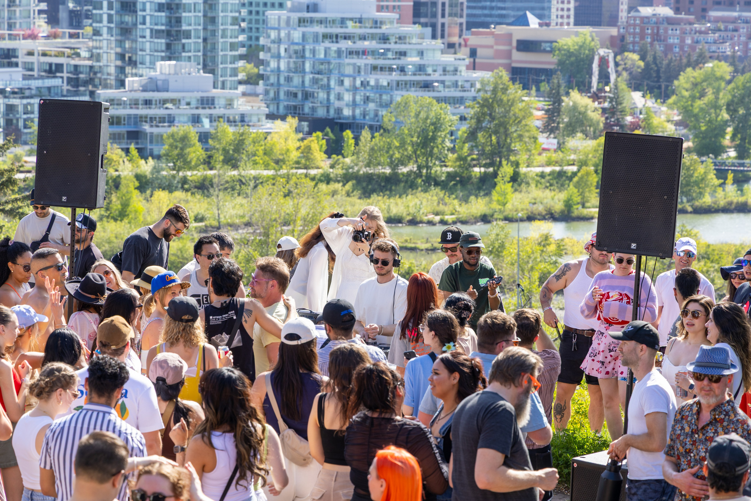 Beats in the Park — Dos Leches DJ Party at Rotary Park, Calgary. ProFly Media Inc. — Cinematic photo and video production for brands, businesses, and spaces in Calgary