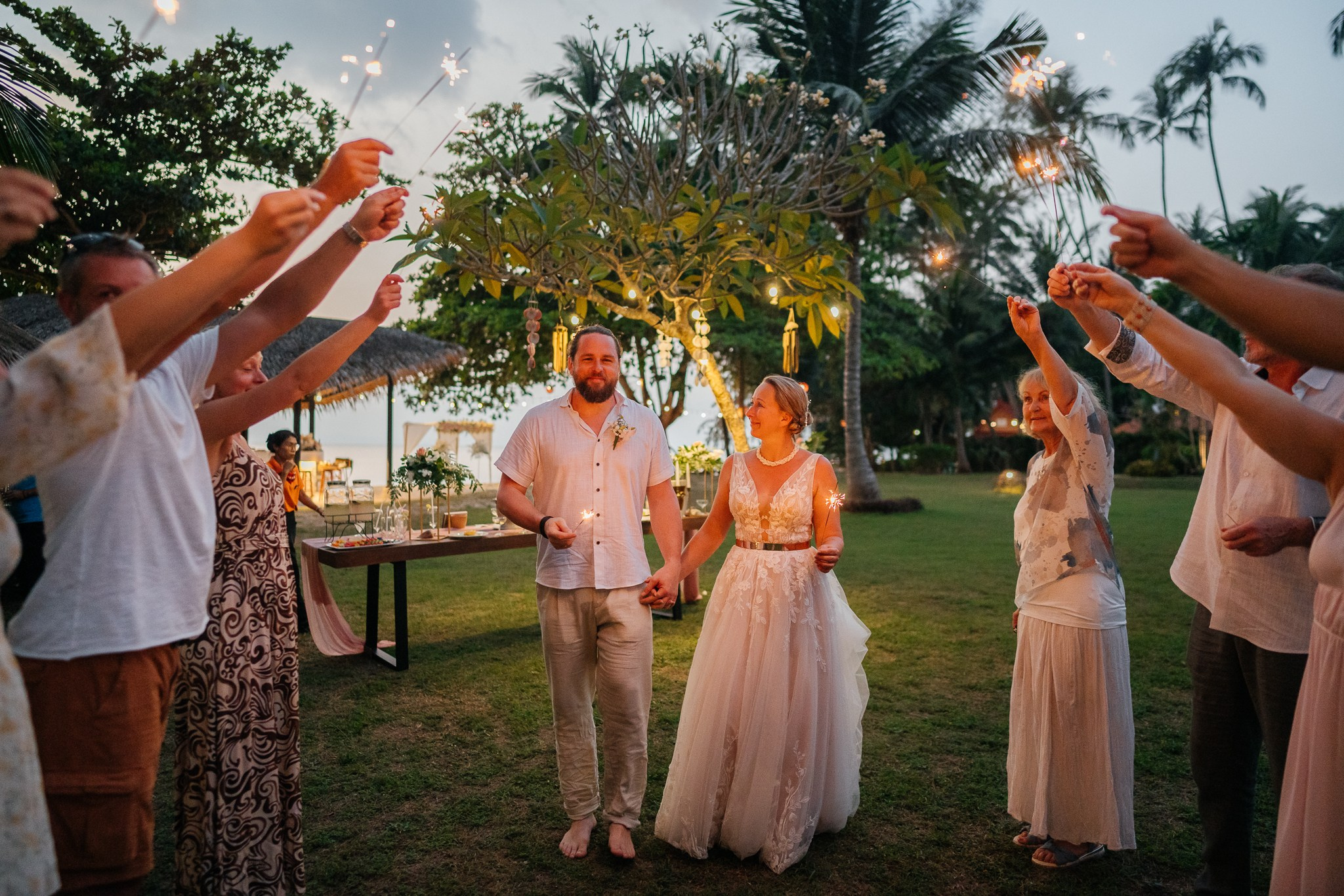 Family and Friends Beach Wedding in Koh Samui, Thailand