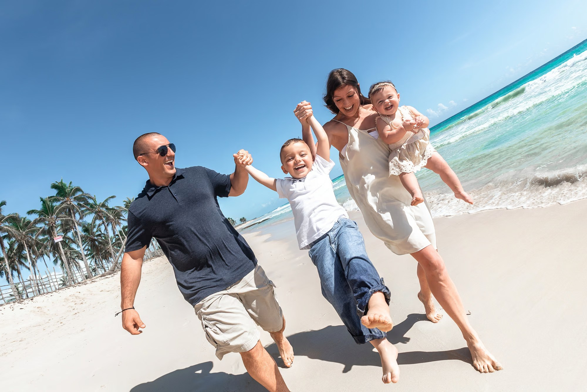 Family photographer Punta Cana documenting special moments during a Caribbean holiday.