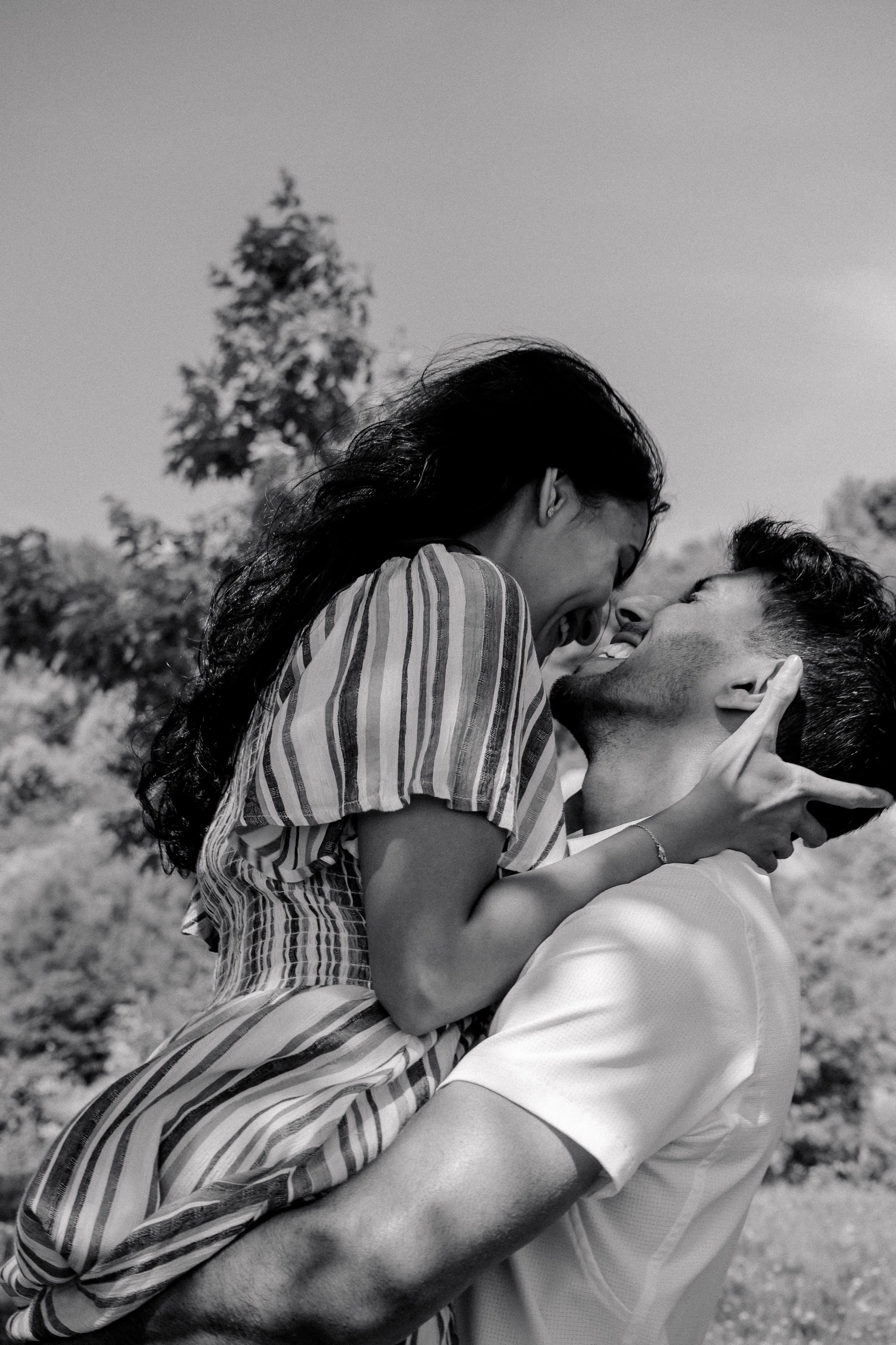 Romantic Engagement Photoshoot in Toronto | Natural & Candid Moments. Madhurina photography