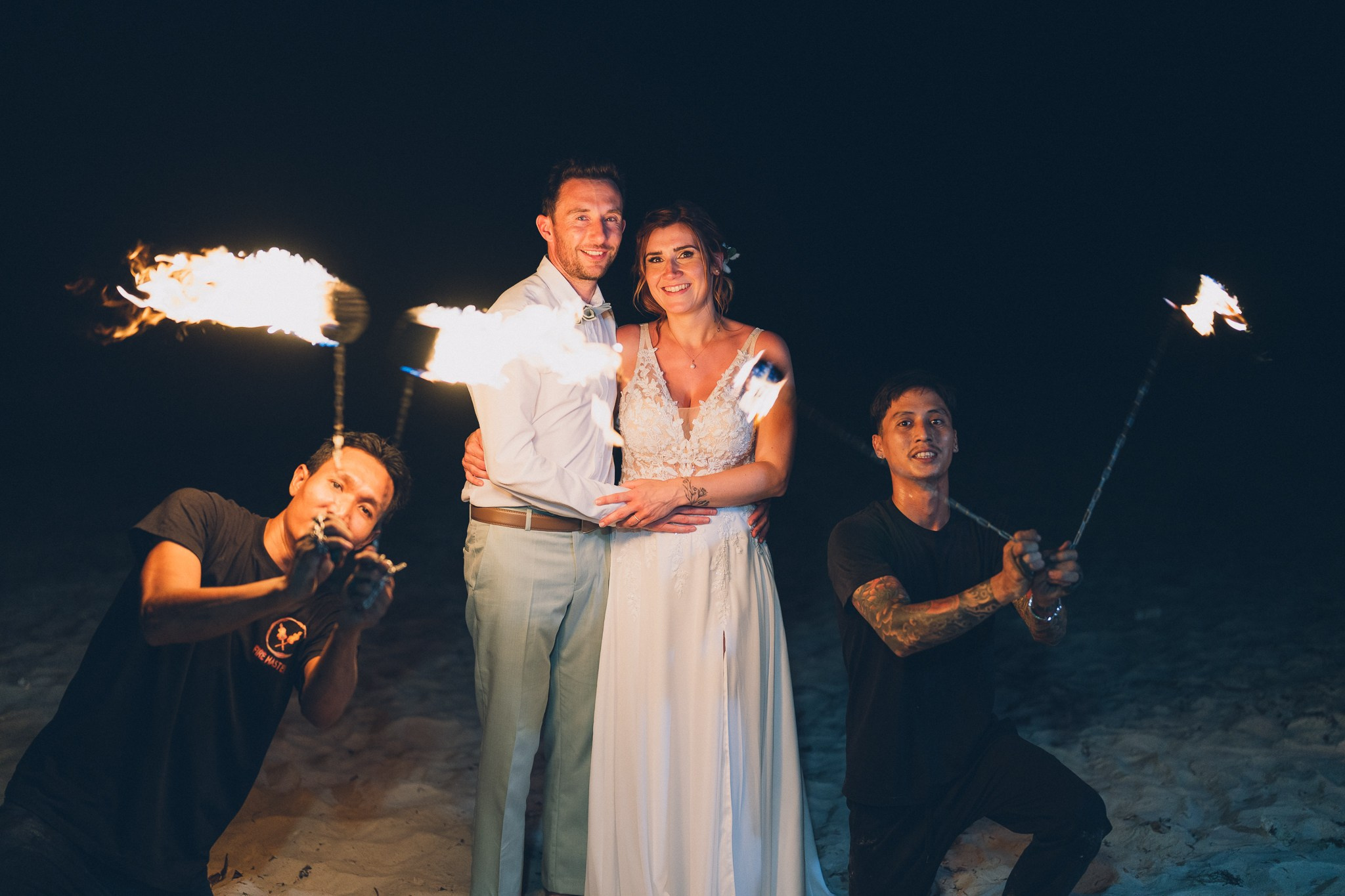 Fire Dancers Wedding Thailand