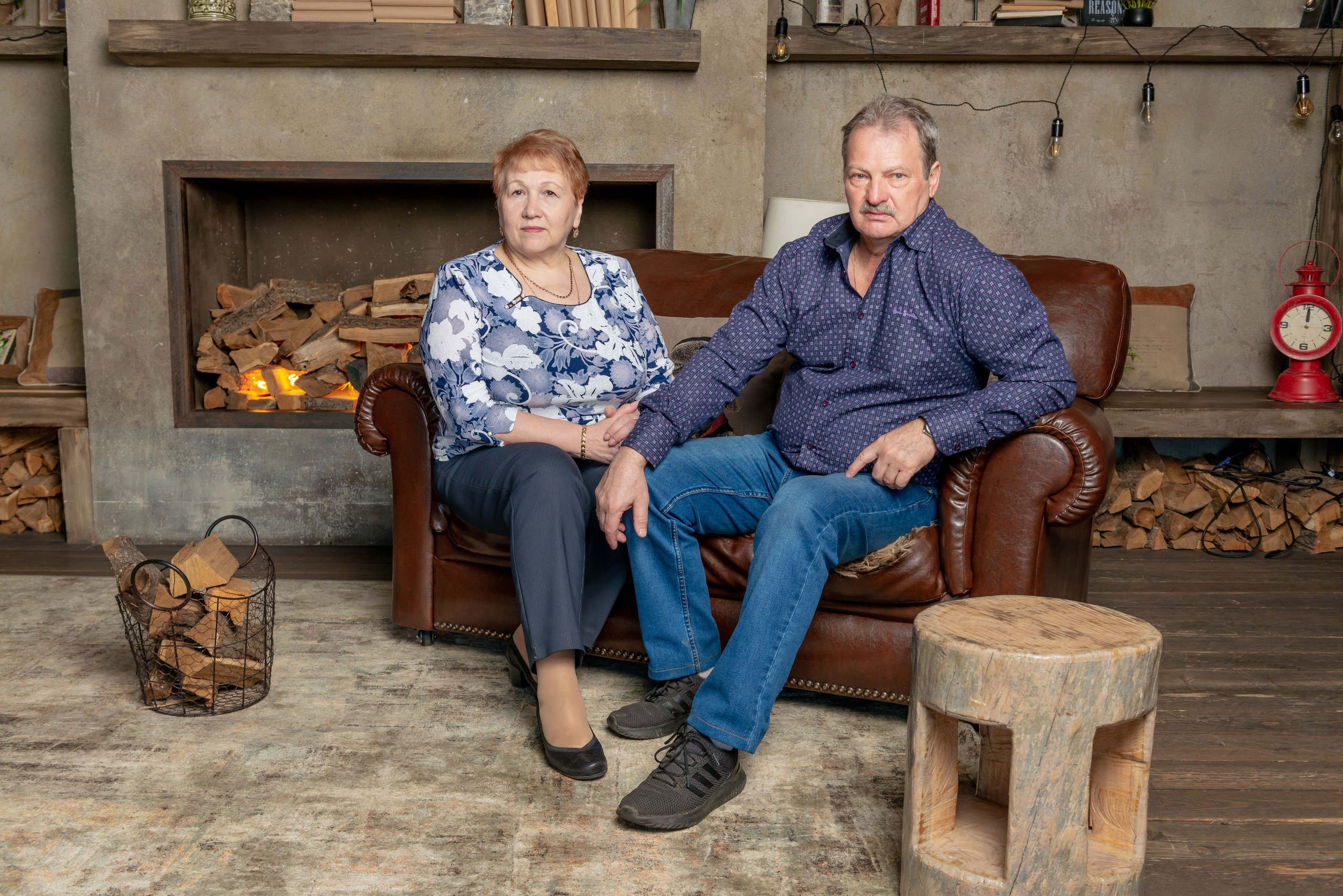Photosession of a married couple in the studio. PHOTOGRAPHER QUINTANA ROO
