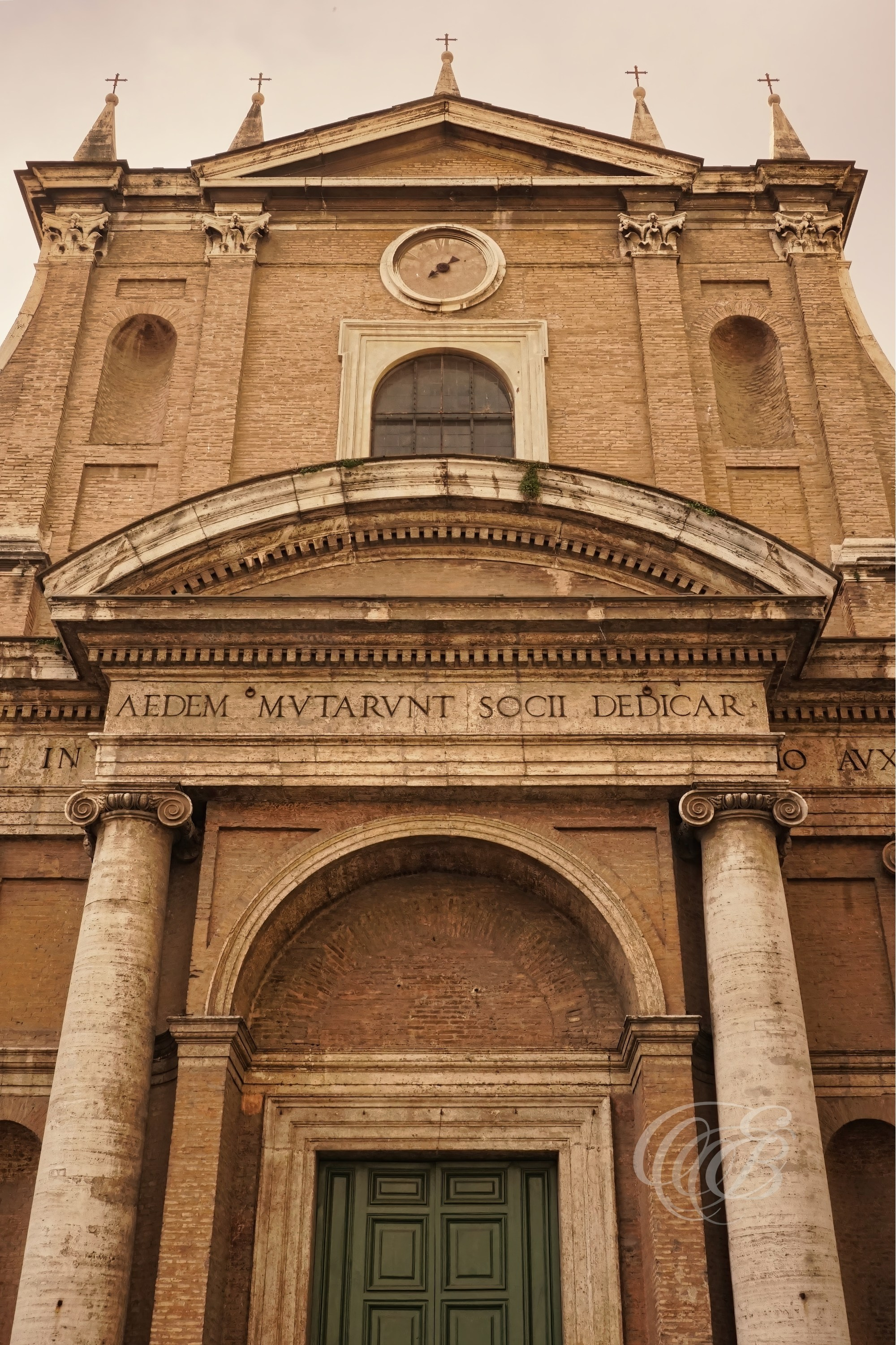 Rome Italy — Santa Maria dell'Orto Church — Eduardo Bartoli Fine Art Photography — Photograph of the exterior façade of Santa Maria dell'Orto Church in Rome, Italy — photography by Eduardo Bartoli.