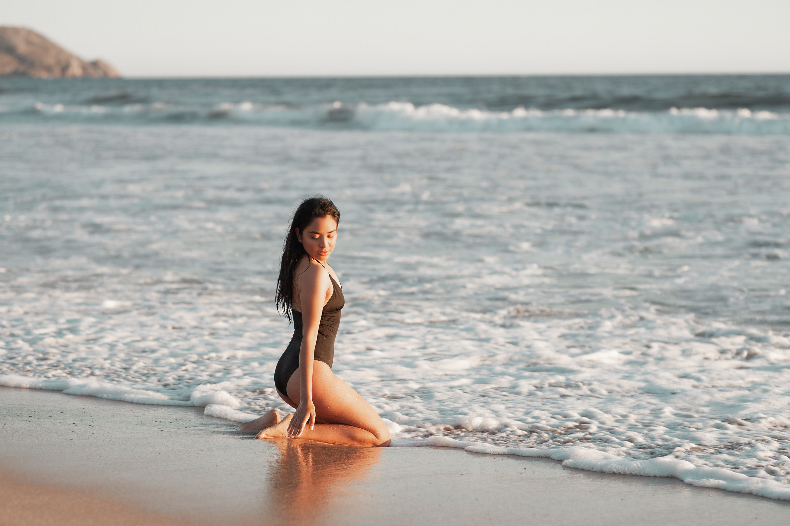 Sesión de fotos en la playa de Mazatlán para Gricelda. Victoria Castellanos. Photographer in Mazatlán