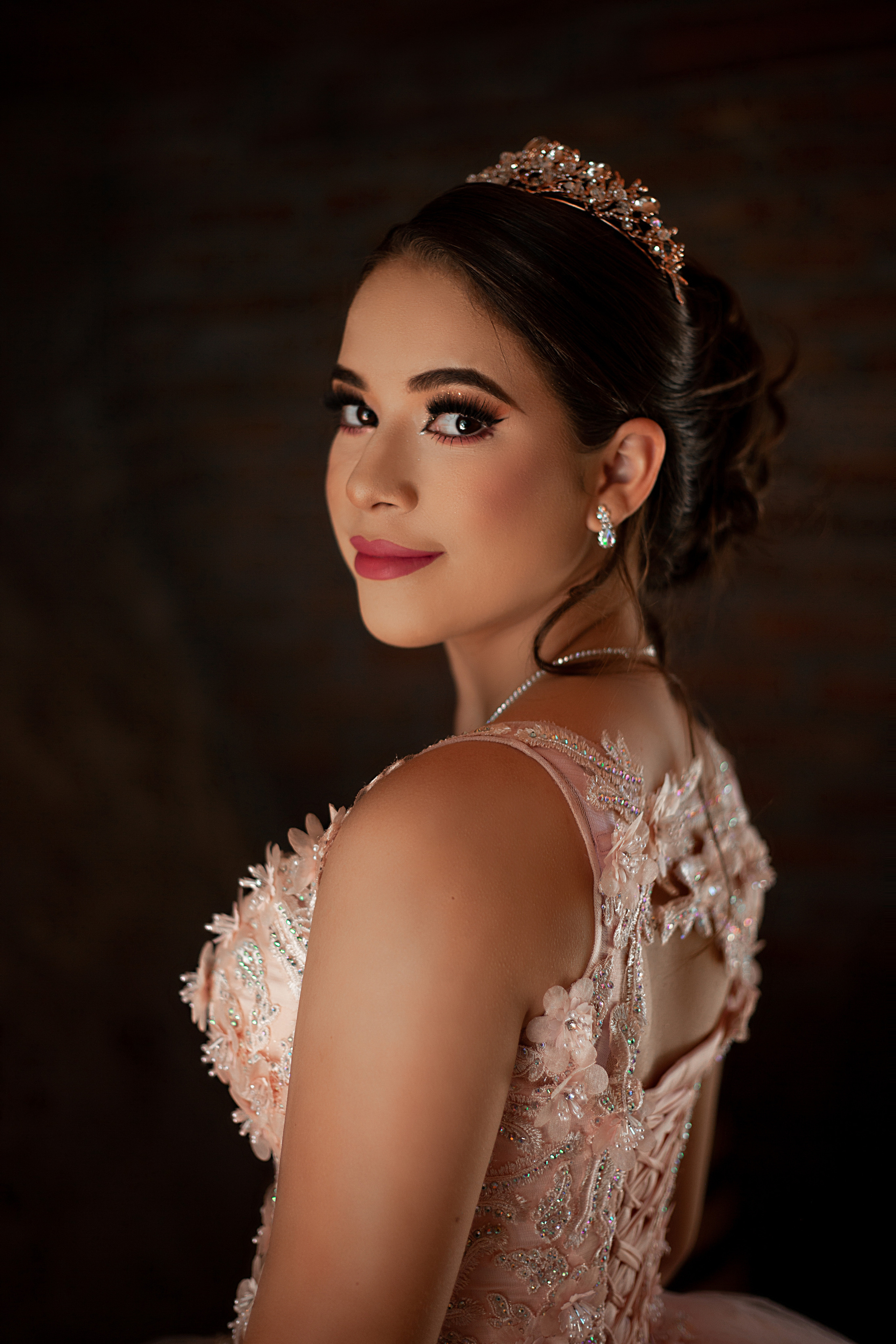 retrato de quinceañera
