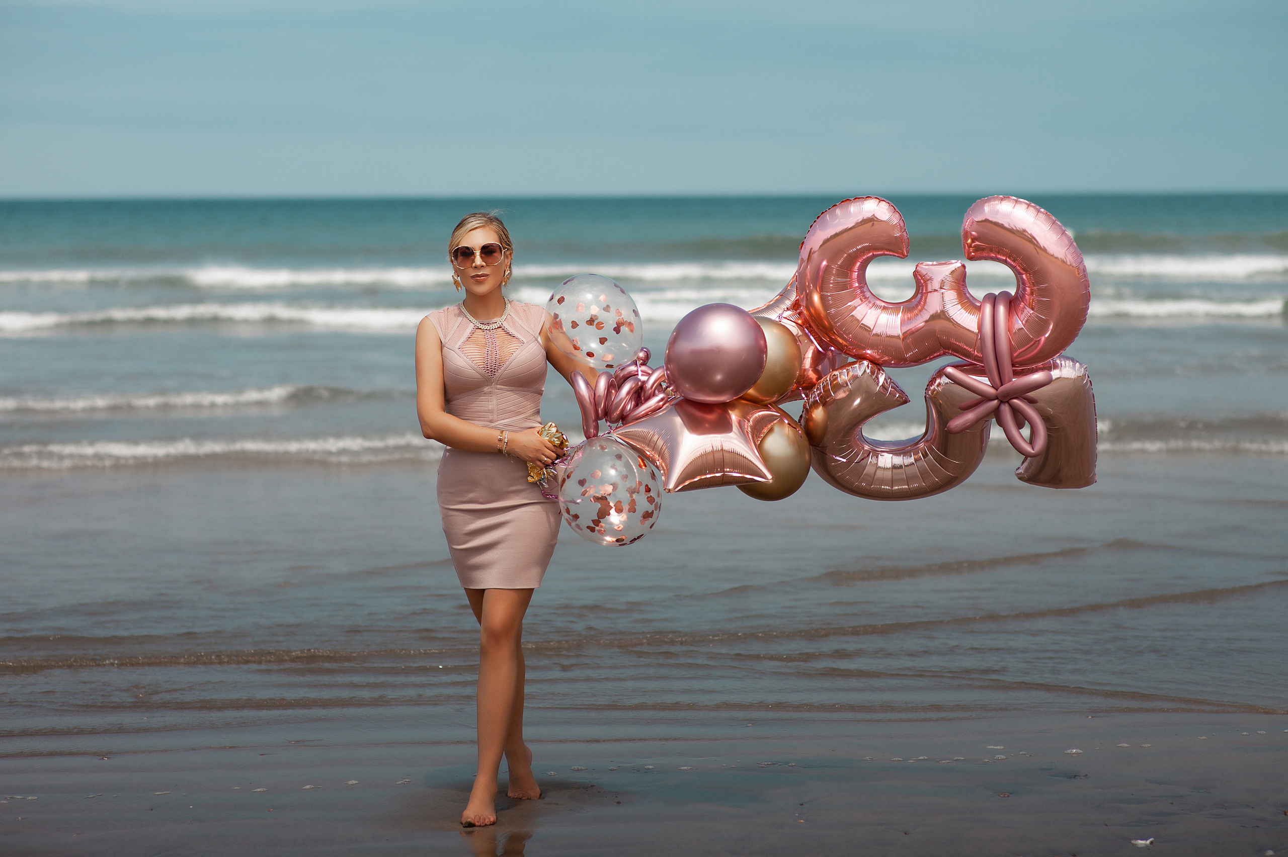 Sesión casual con globos para Saddy. Виктория Кастельянос. Русскоязычный фотограф в Мексике