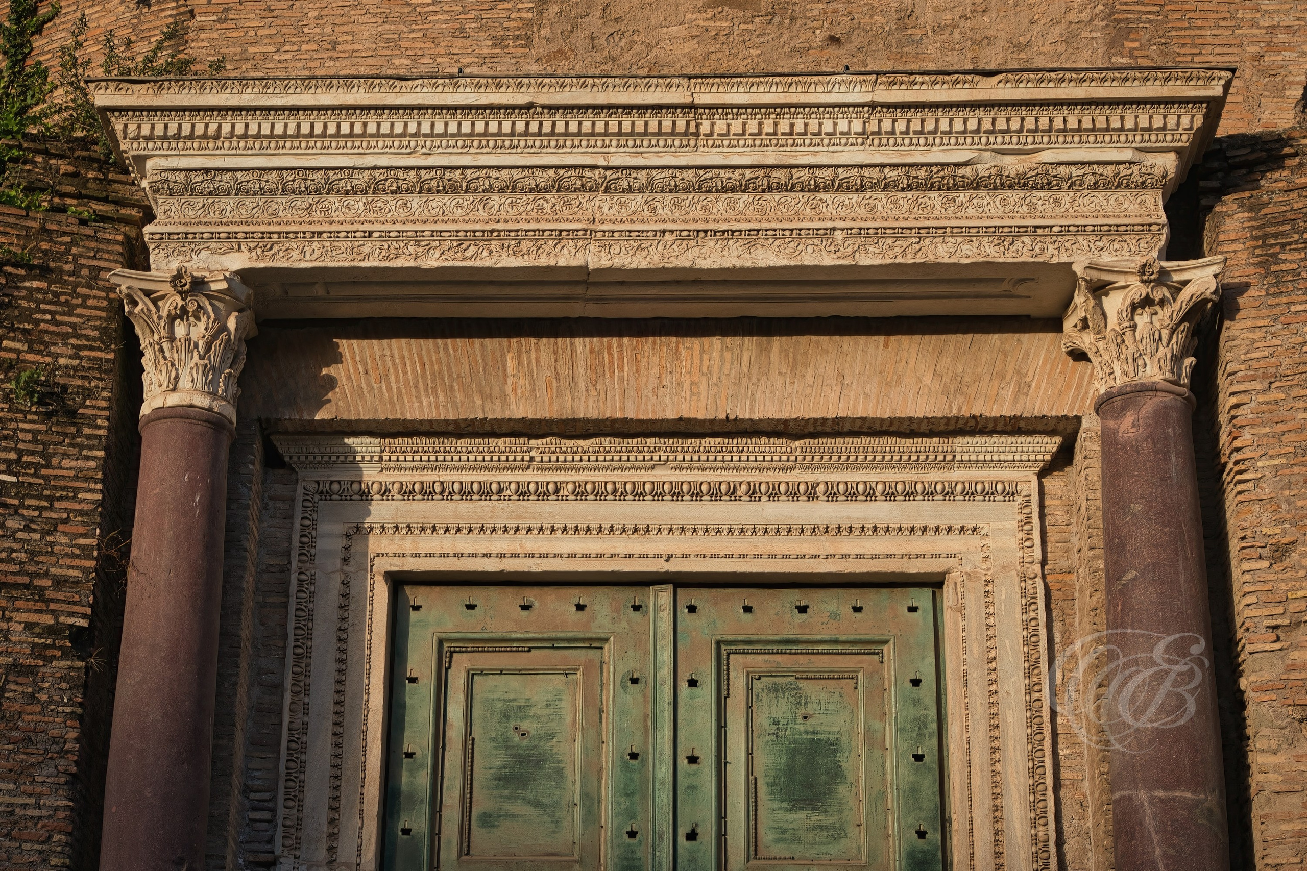 Rome Italy — The Temple of Romulus Doors in the Roman Forum — Eduardo Bartoli Fine Art Photography — Photograph of the ancient bronze doors of the Temple of Romulus in the Roman Forum, Rome, Italy — photography by Eduardo Bartoli.