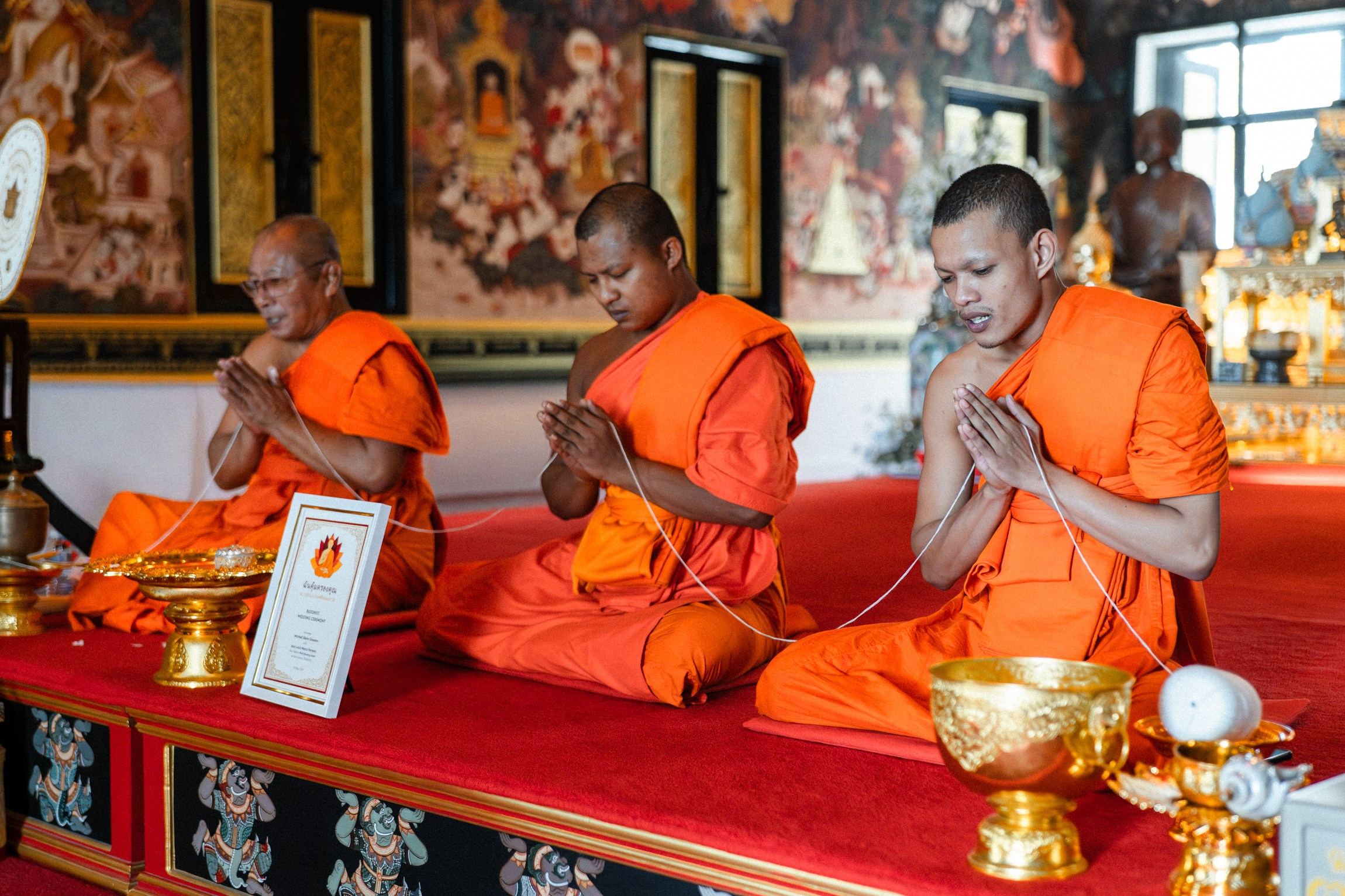 Traditional Buddhist Wedding Ceremony in Temple on Koh Samui | Wedding Planner