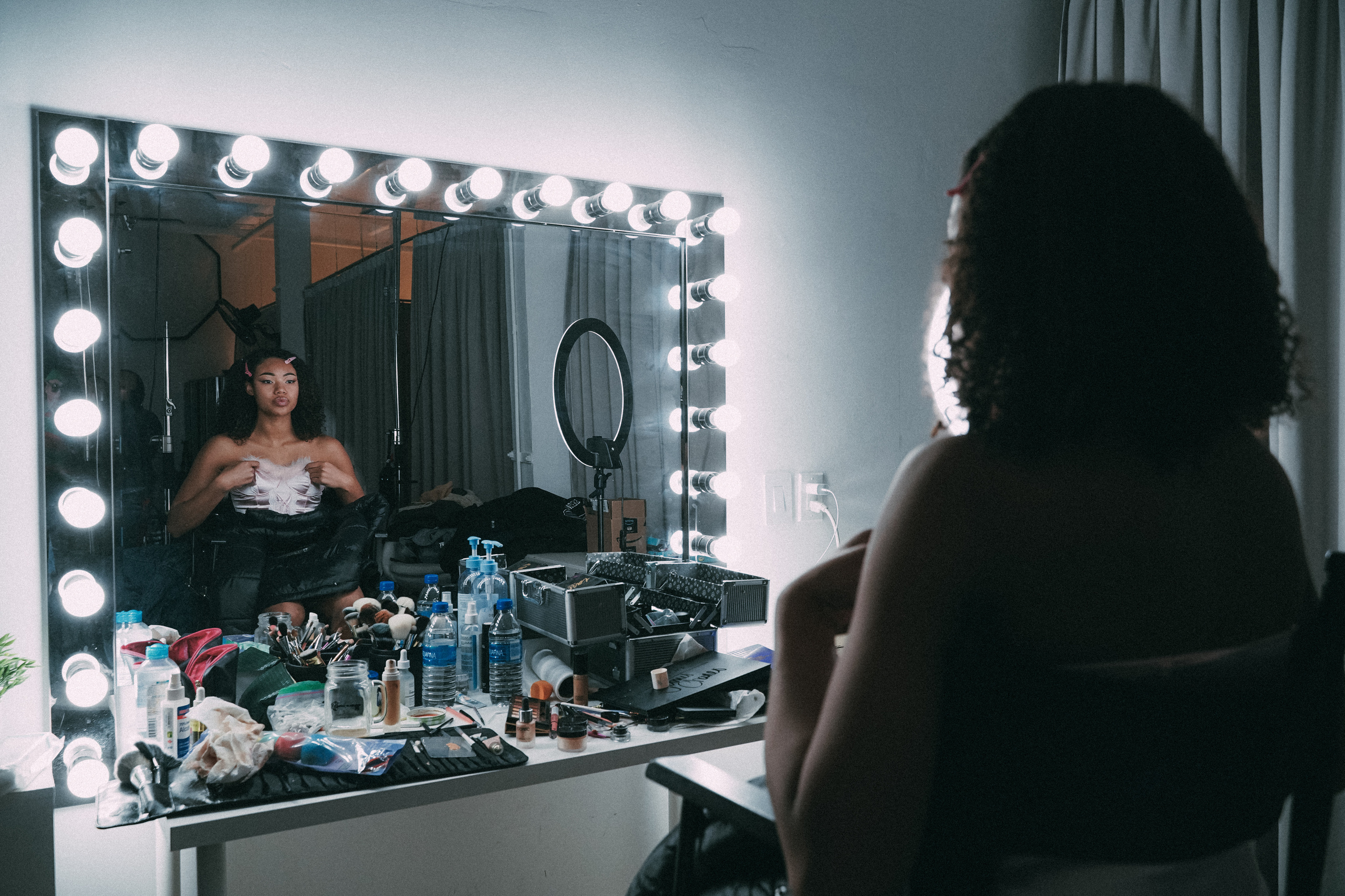 Backstage music video. Creative photograph in Toronto Dmitrii Bondarenko