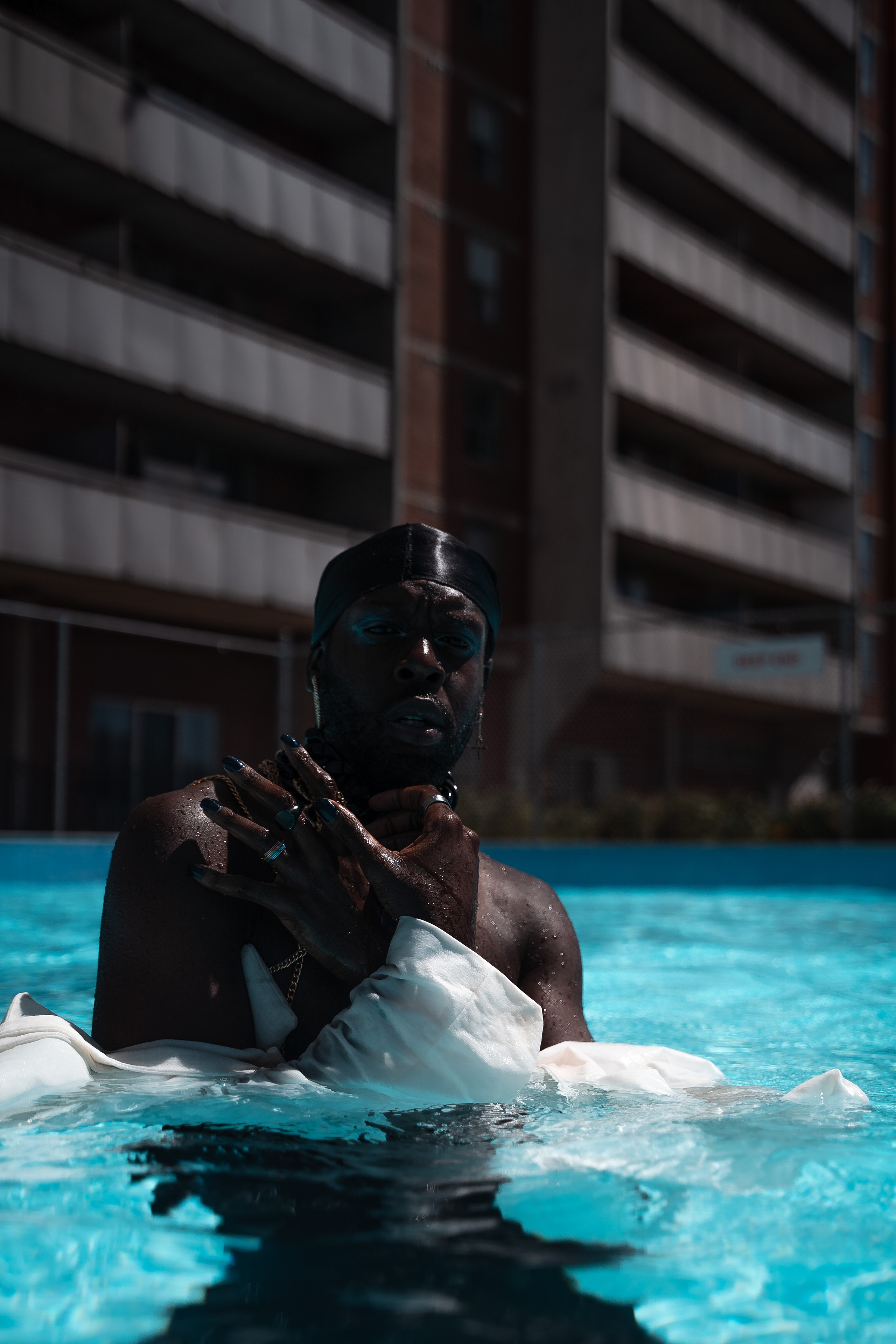 Brandyn in the pool. Creative photograph in Toronto Dmitrii Bondarenko