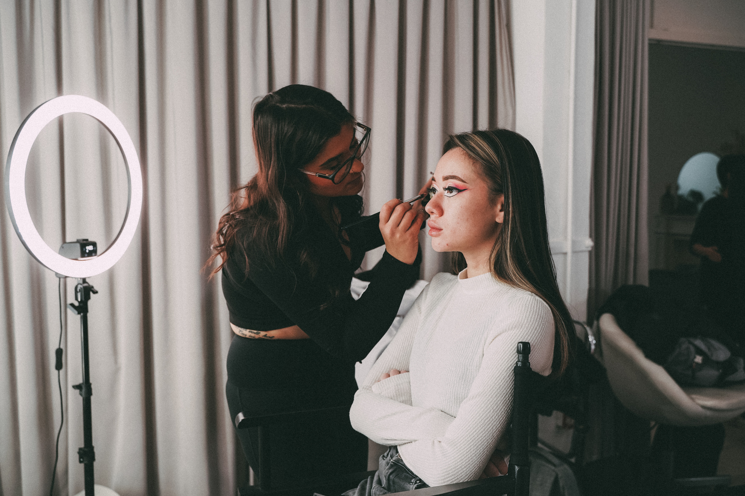 Backstage music video. Creative photograph in Toronto Dmitrii Bondarenko