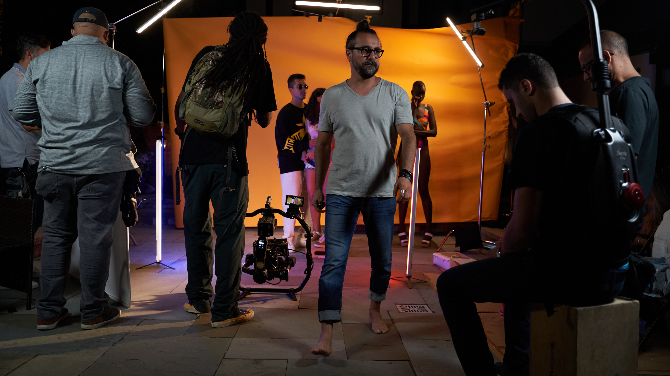 Backstage music video “Mamasita”. Creative photograph in Toronto Dmitrii Bondarenko