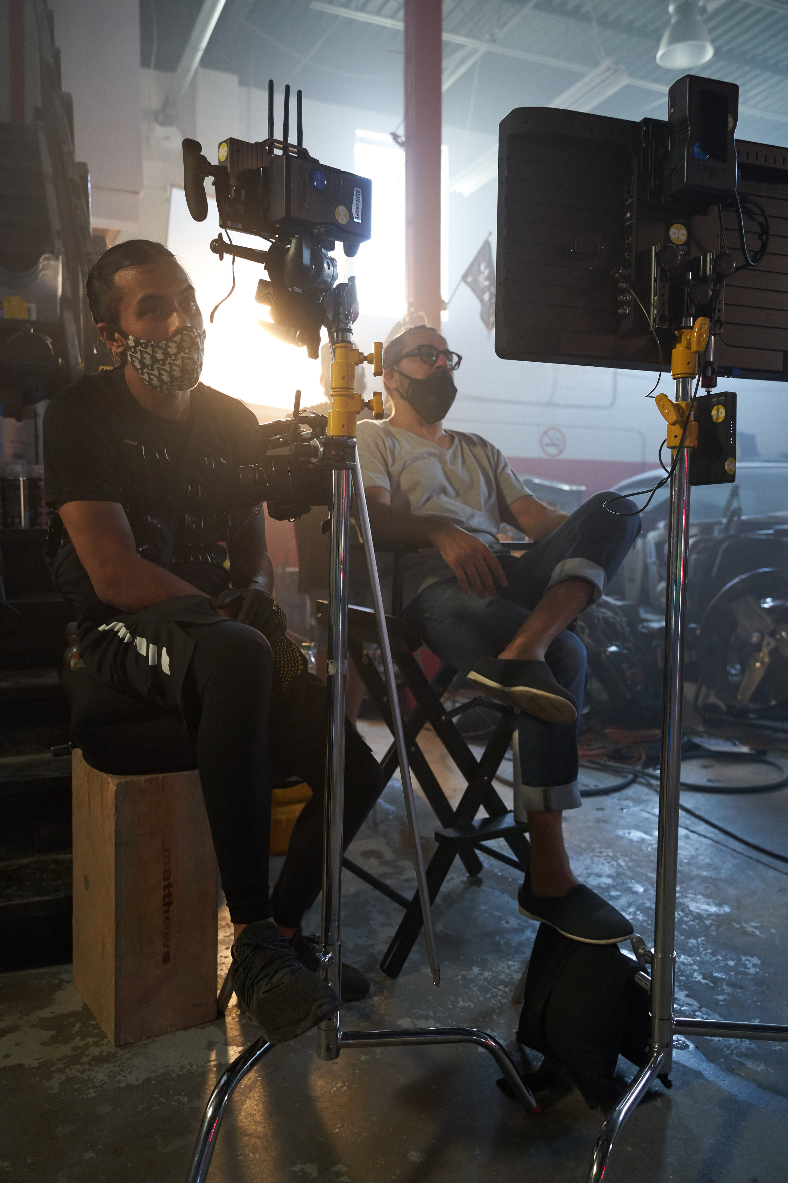 Backstage music video “Mamasita”. Creative photograph in Toronto Dmitrii Bondarenko