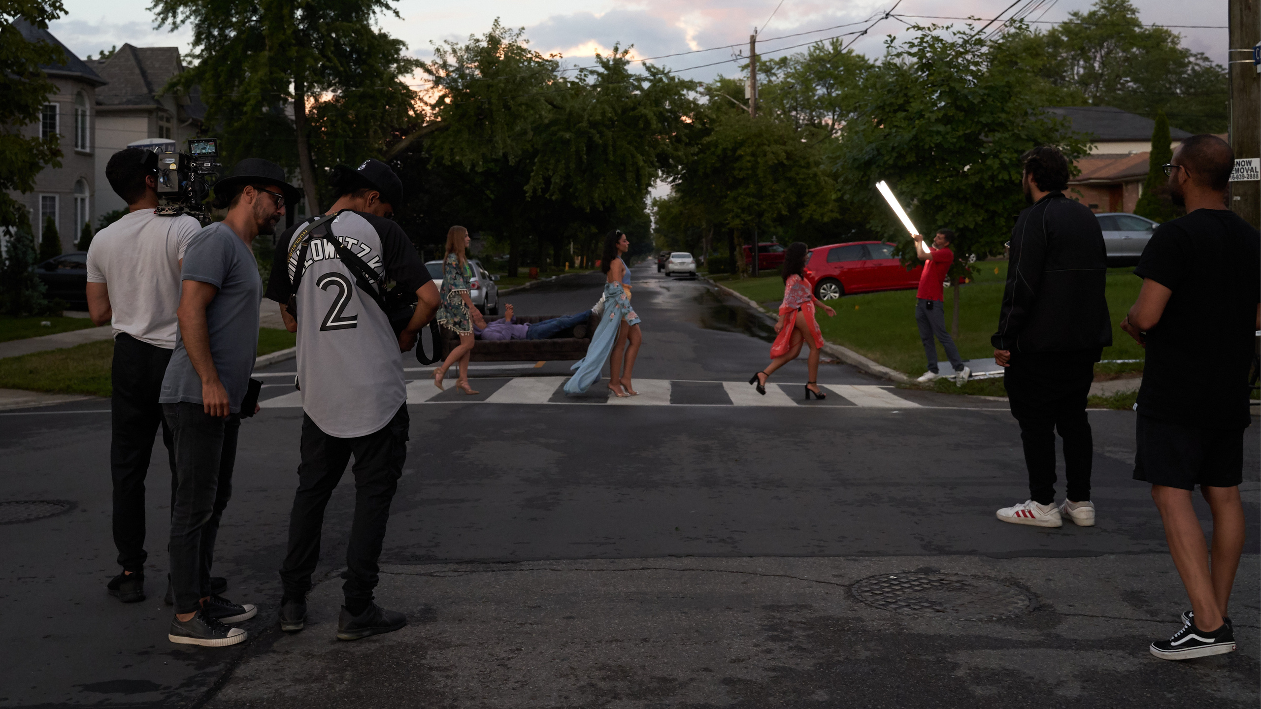 Backstage music video “Mamasita”. Creative photograph in Toronto Dmitrii Bondarenko