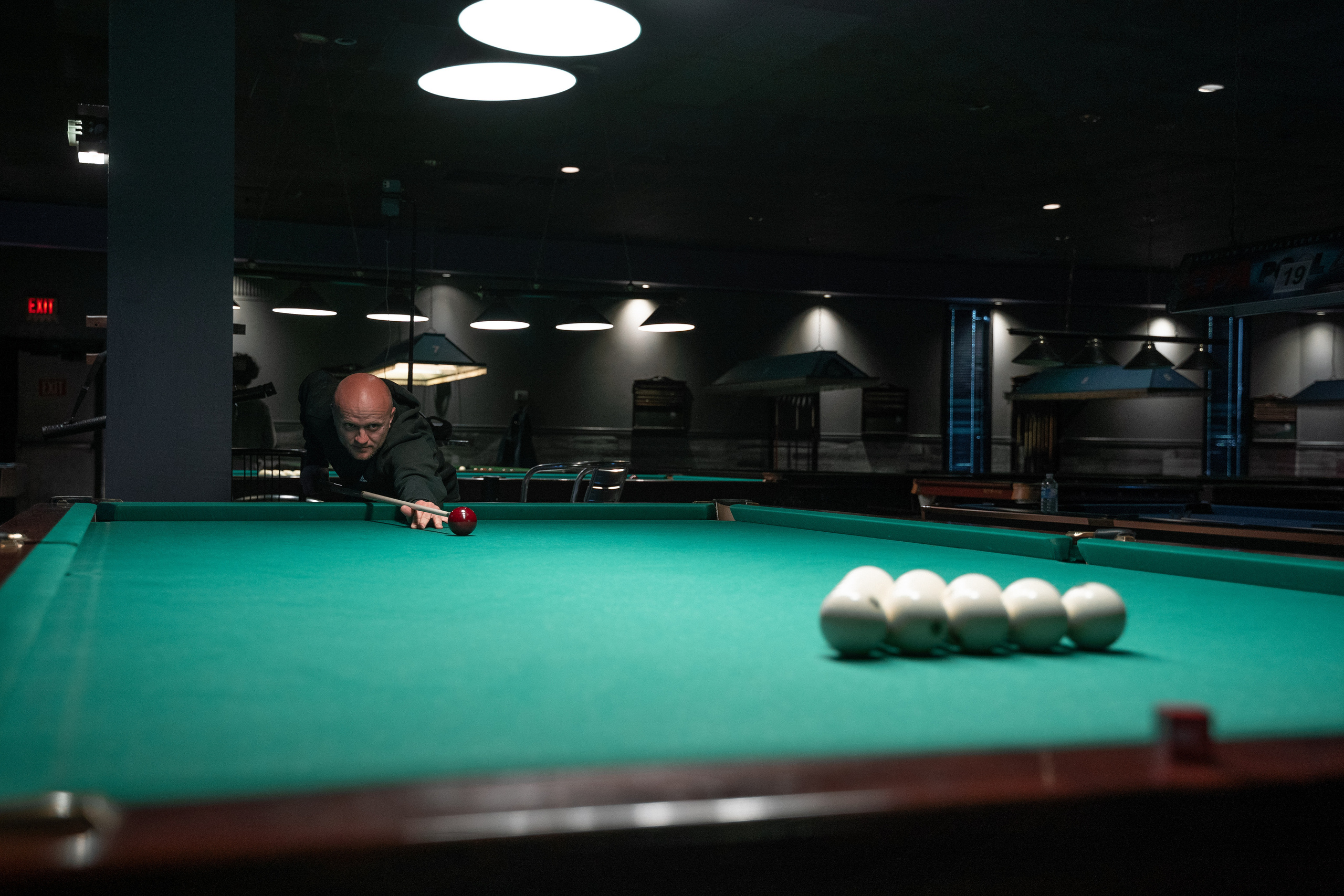 Billiard tournir. Creative photograph in Toronto Dmitrii Bondarenko