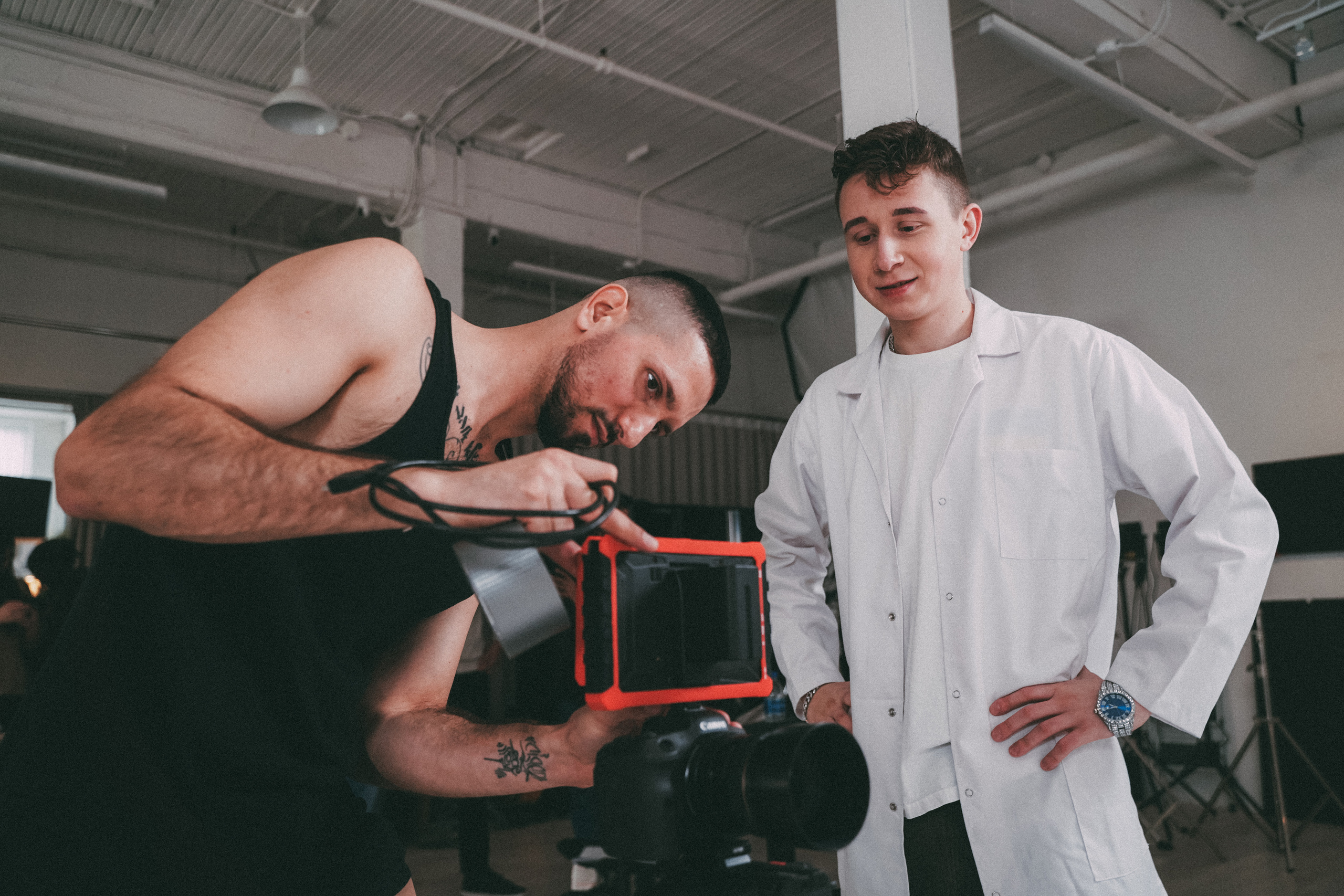 Backstage music video. Creative photograph in Toronto Dmitrii Bondarenko