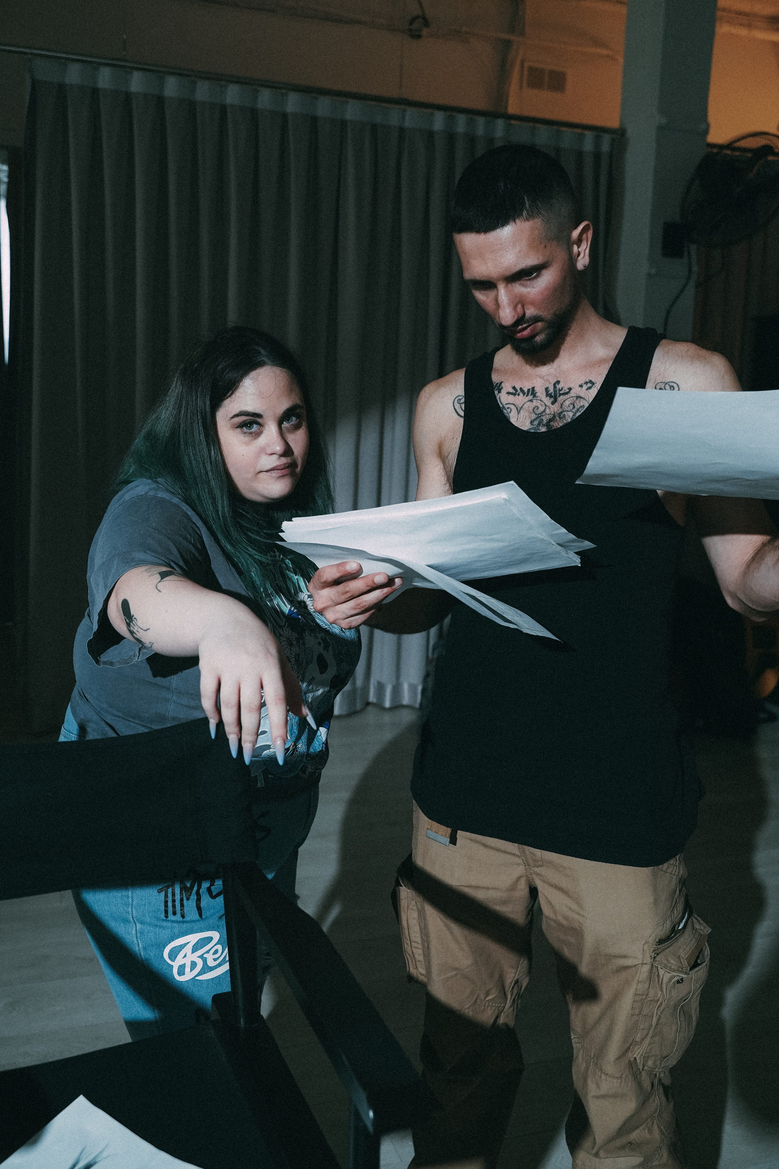 Backstage music video. Creative photograph in Toronto Dmitrii Bondarenko