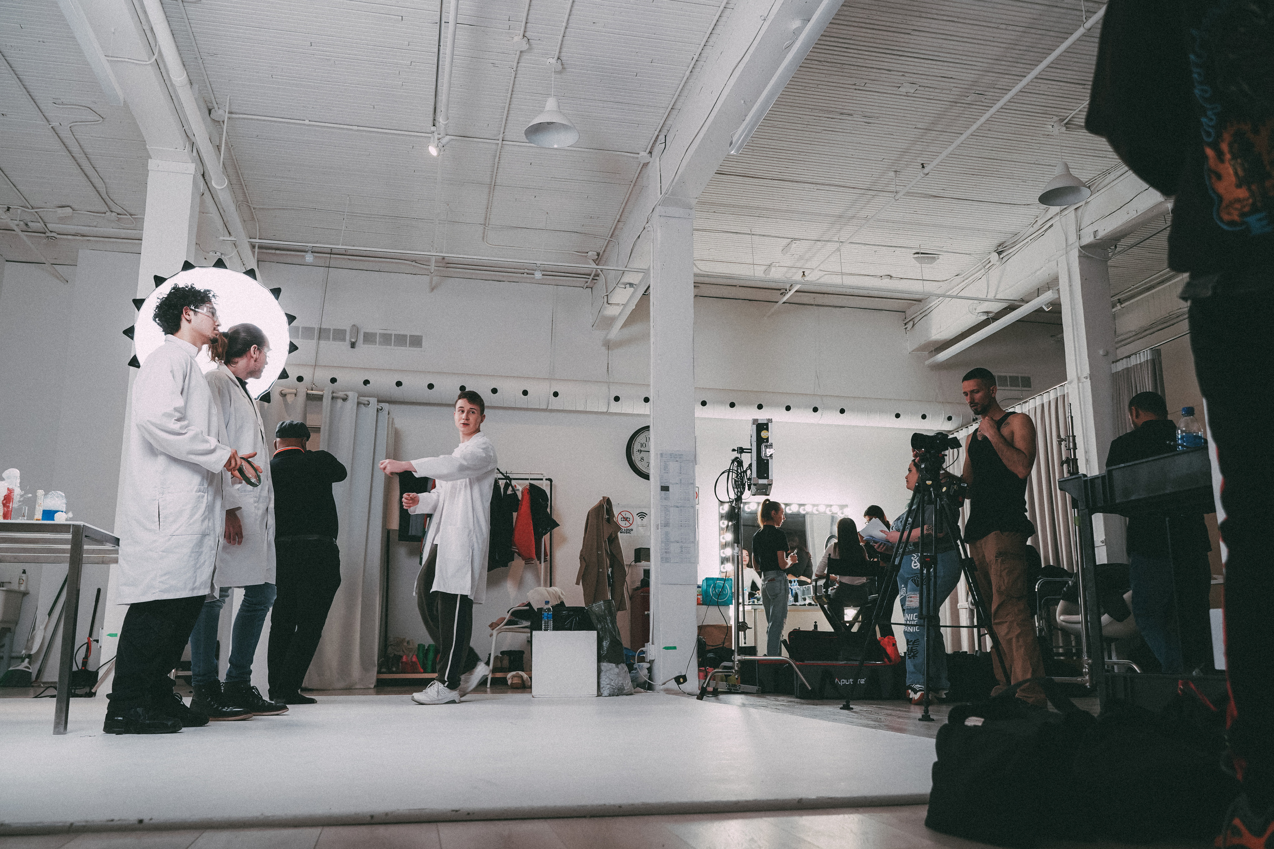 Backstage music video. Creative photograph in Toronto Dmitrii Bondarenko